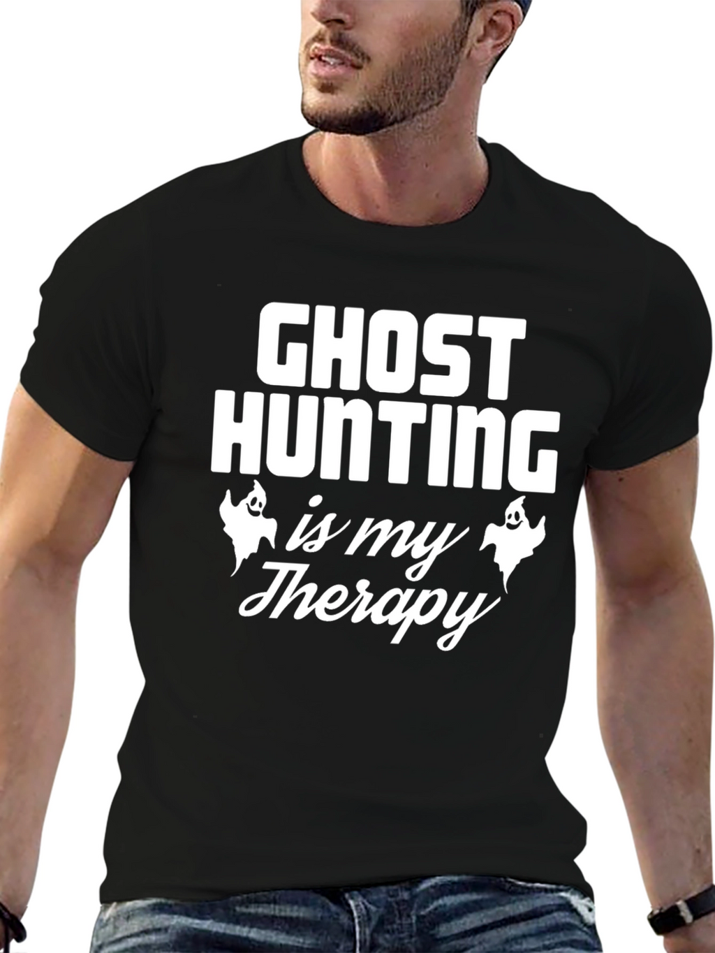 Ghost Hunting Therapy T-Shirt - Spooky Season Apparel
