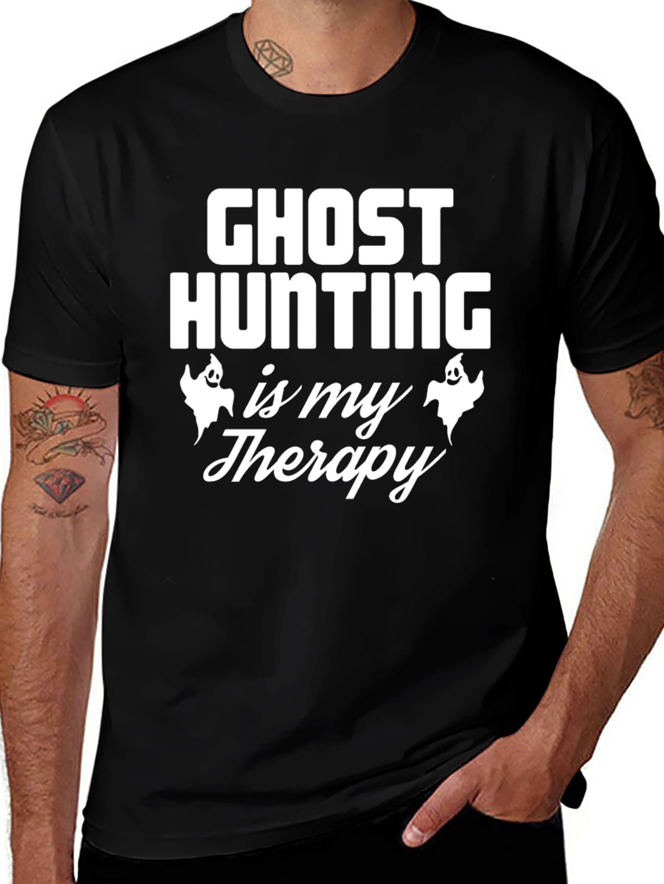Ghost Hunting Therapy T-Shirt - Spooky Season Apparel