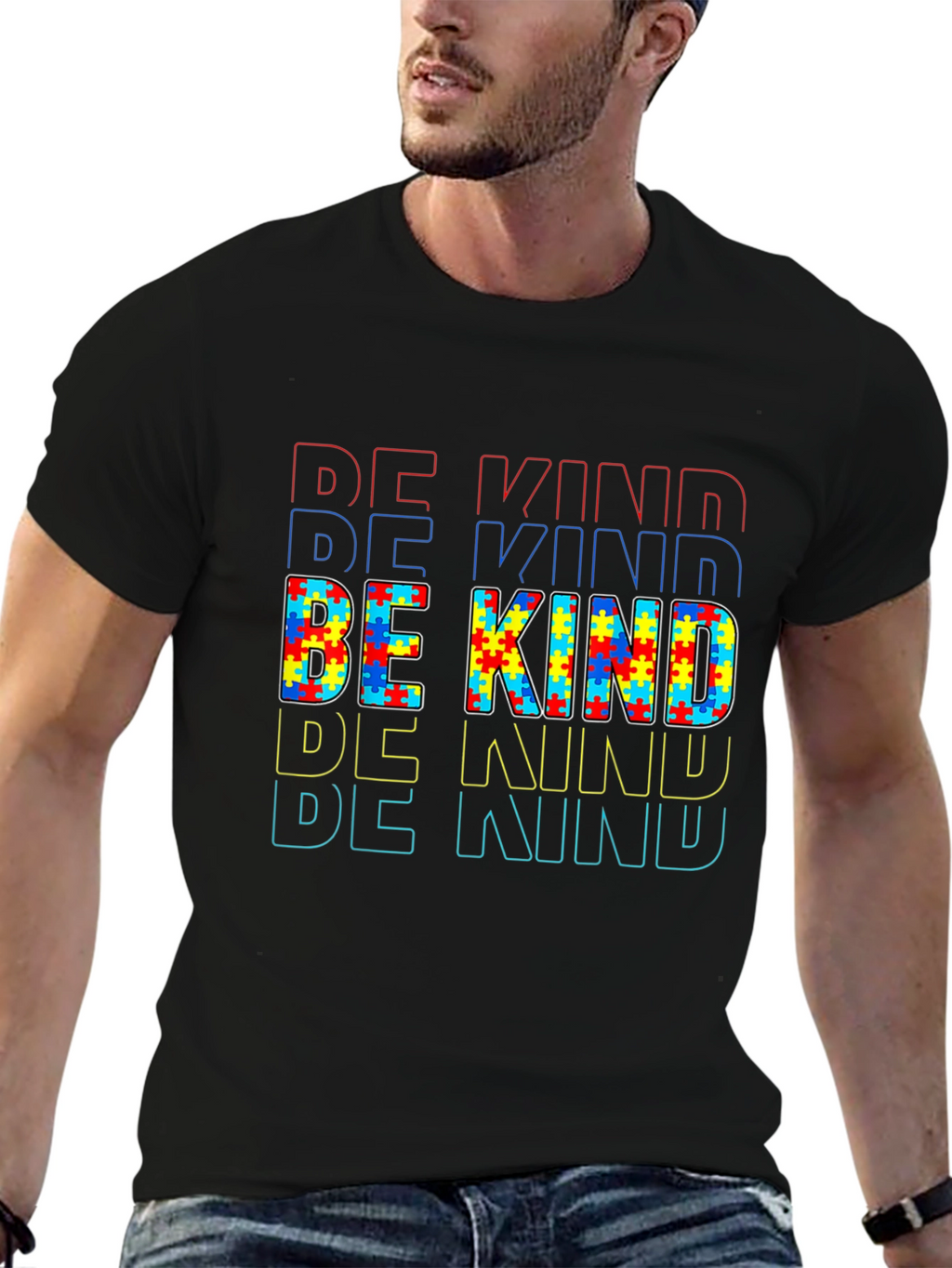 Be Kind Autism Awareness Graphic T-Shirt