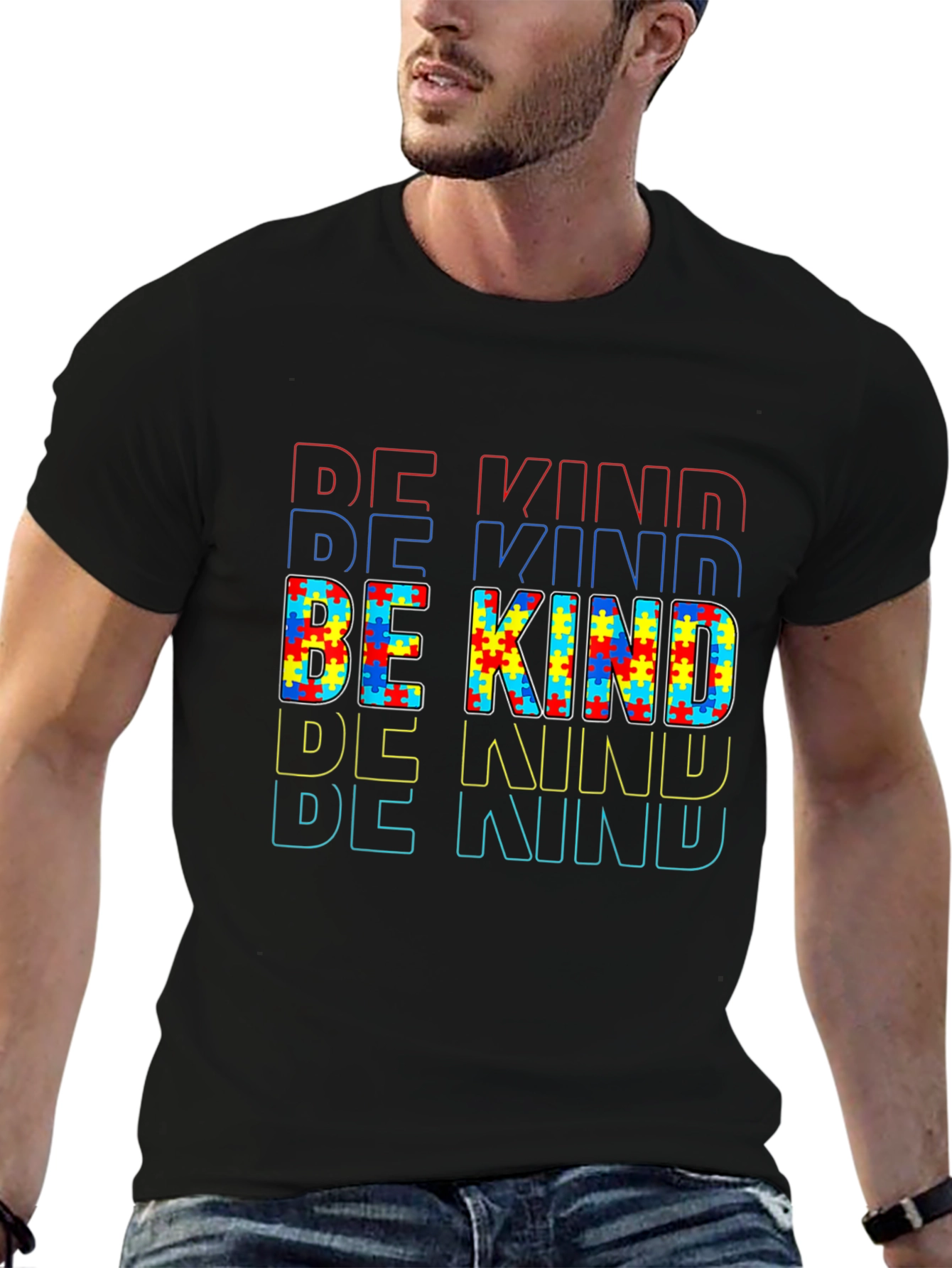 Be Kind Autism Awareness Graphic T-Shirt