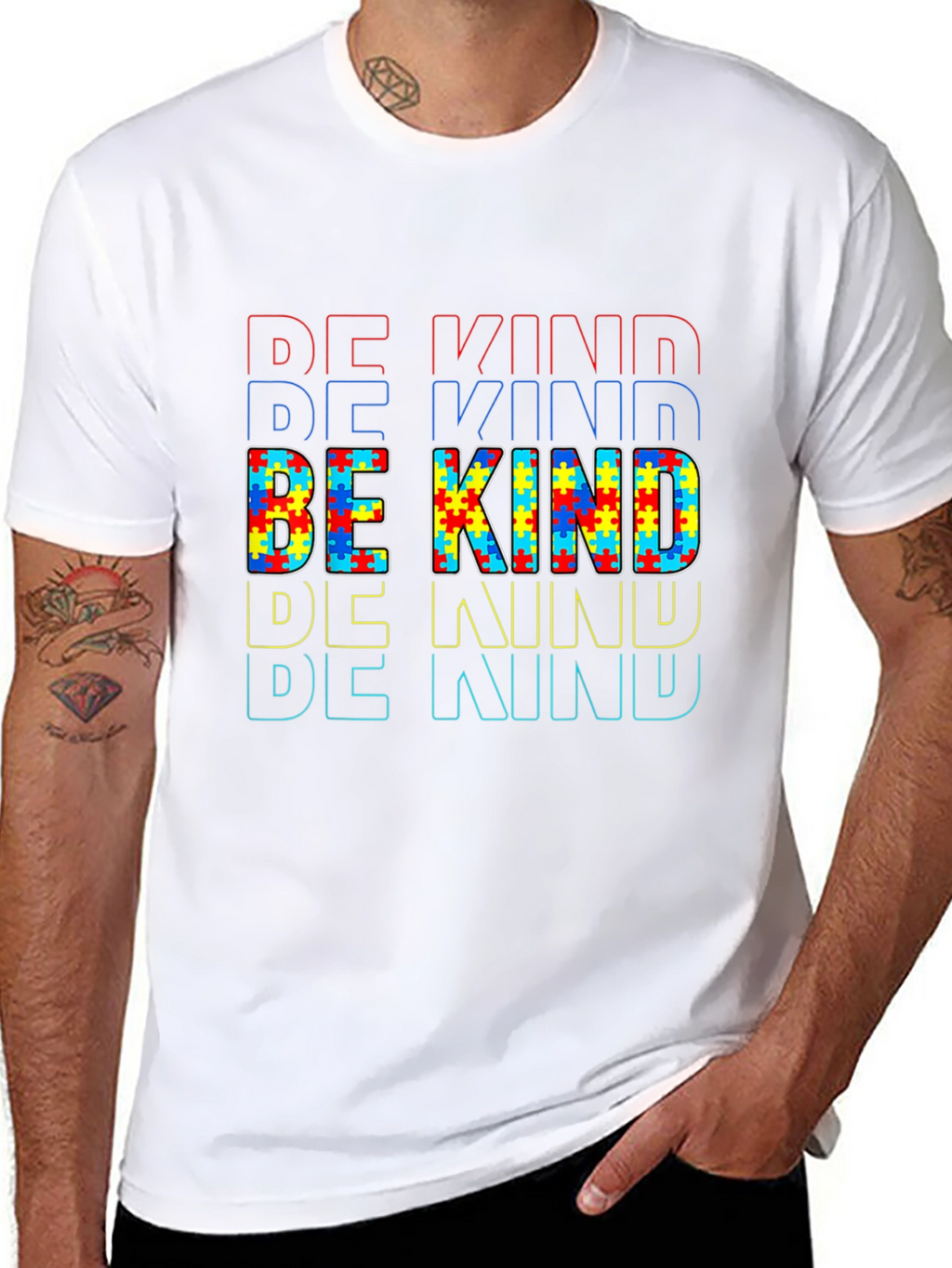 Be Kind Autism Awareness Graphic T-Shirt