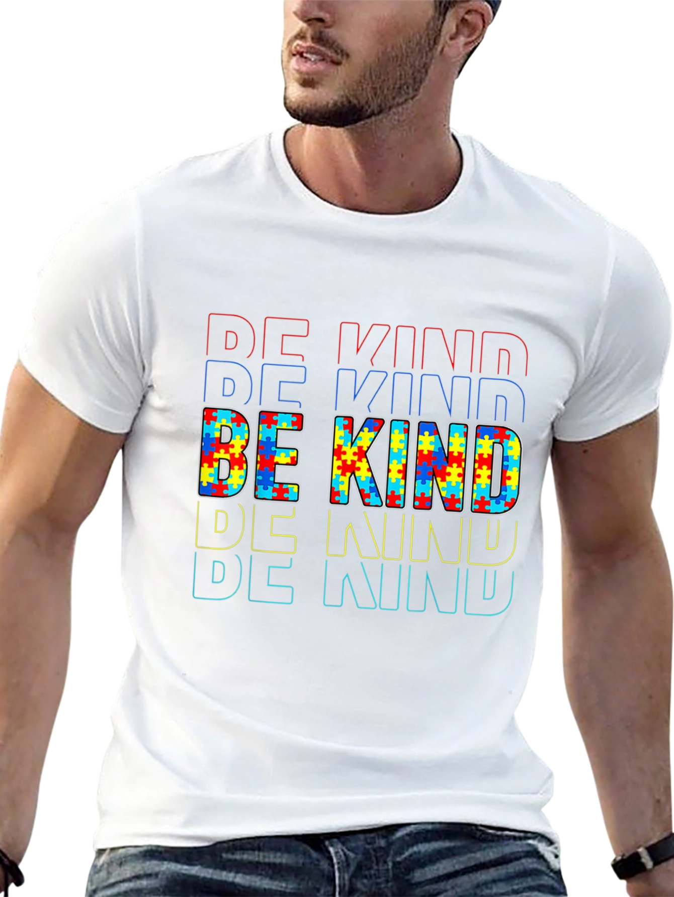 Be Kind Autism Awareness Graphic T-Shirt