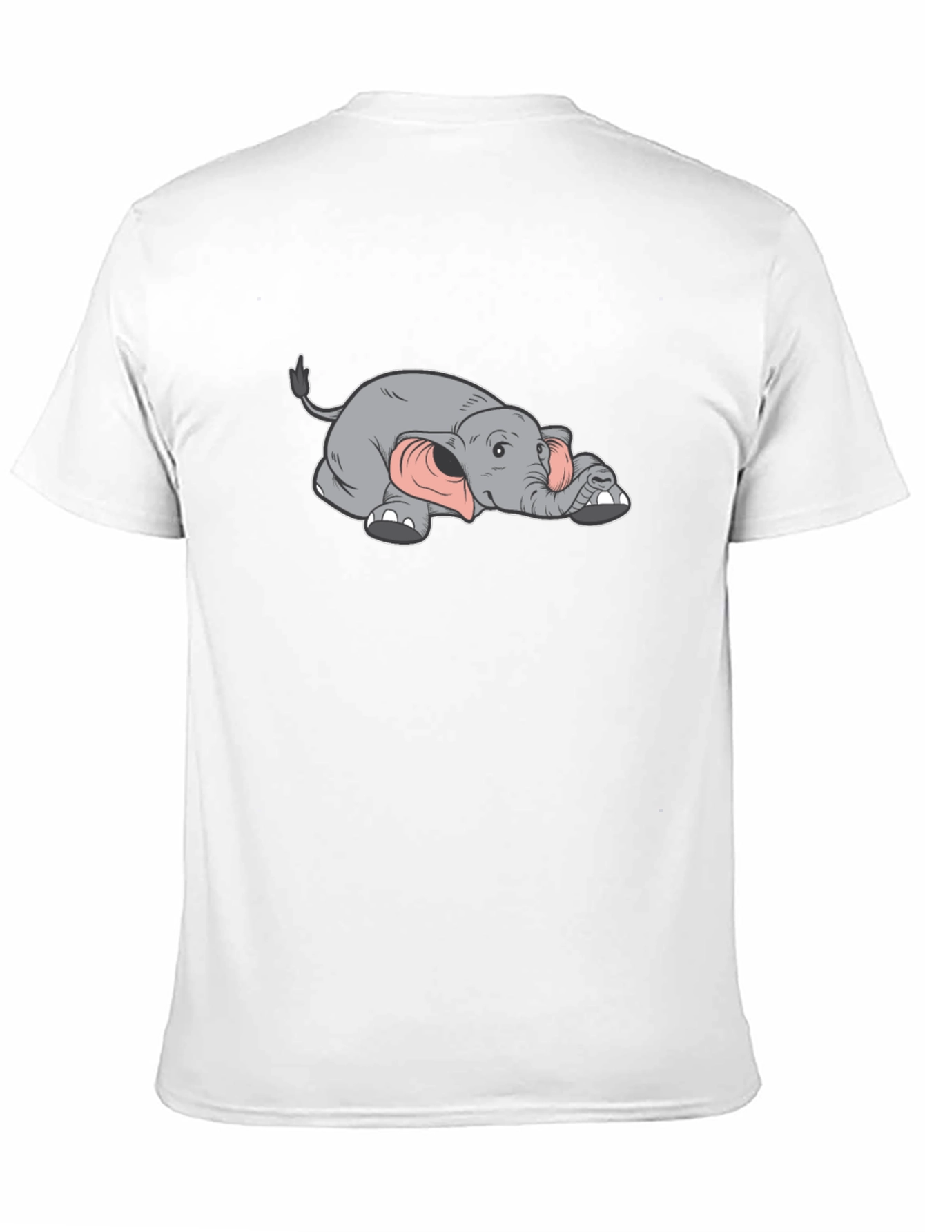 Lazy Elephant Graphic Tee - Soft Cotton Comfort