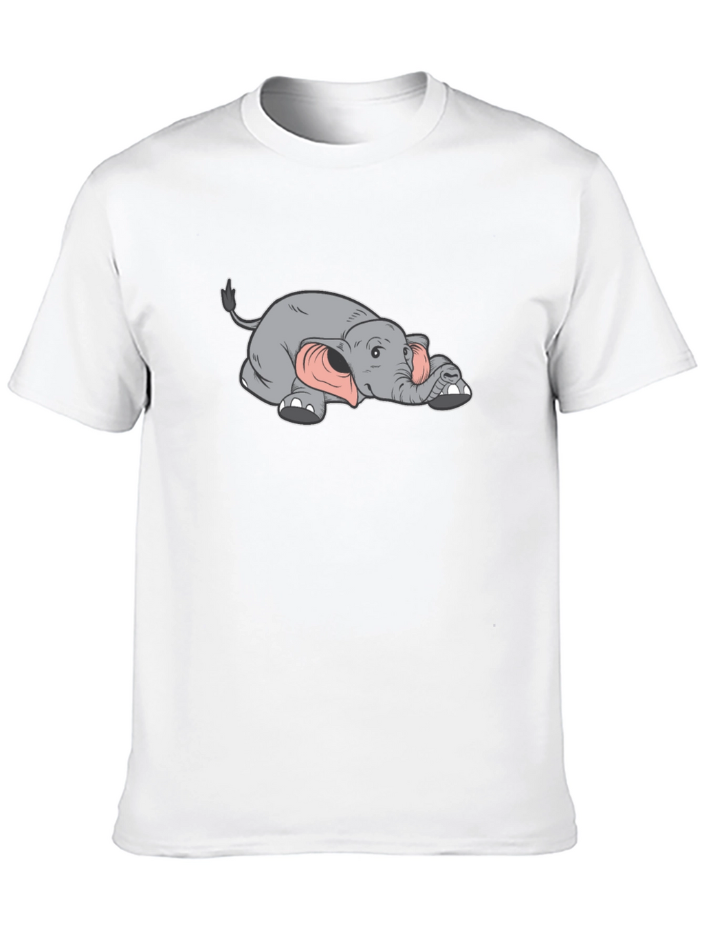Lazy Elephant Graphic Tee - Soft Cotton Comfort