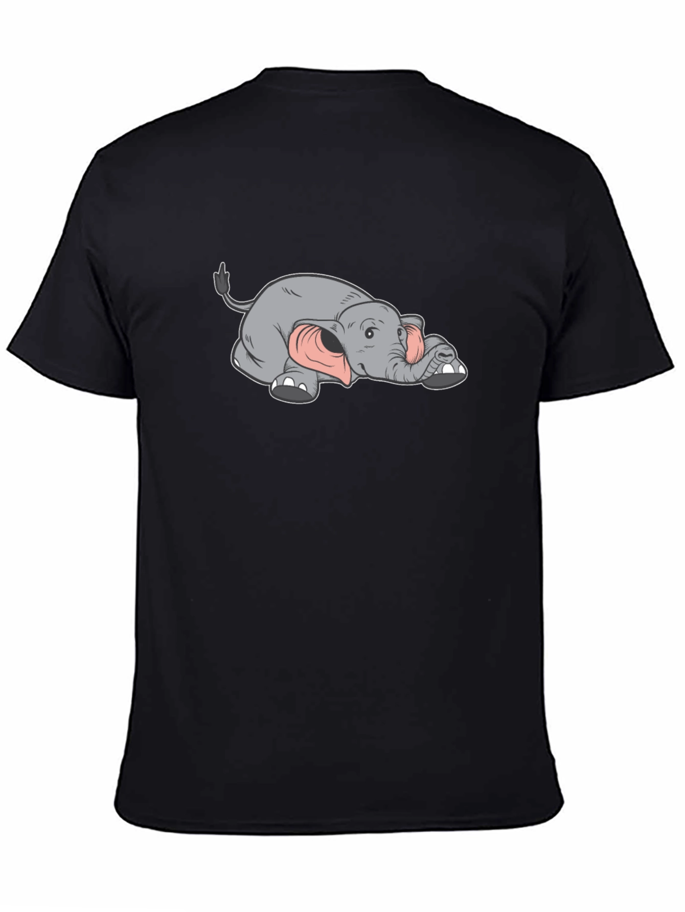 Lazy Elephant Graphic Tee - Soft Cotton Comfort