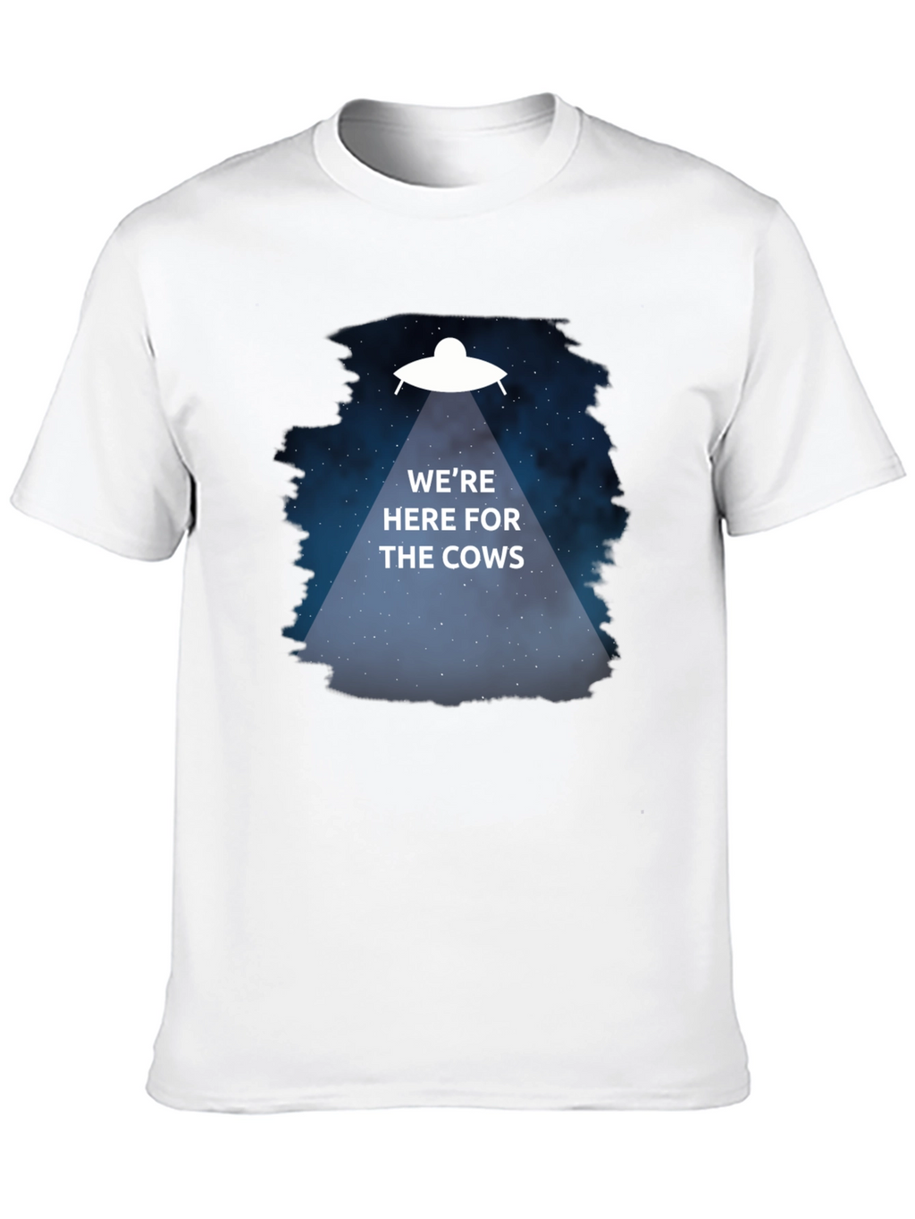 Were Here for the Cows T-Shirt Alien Abduction