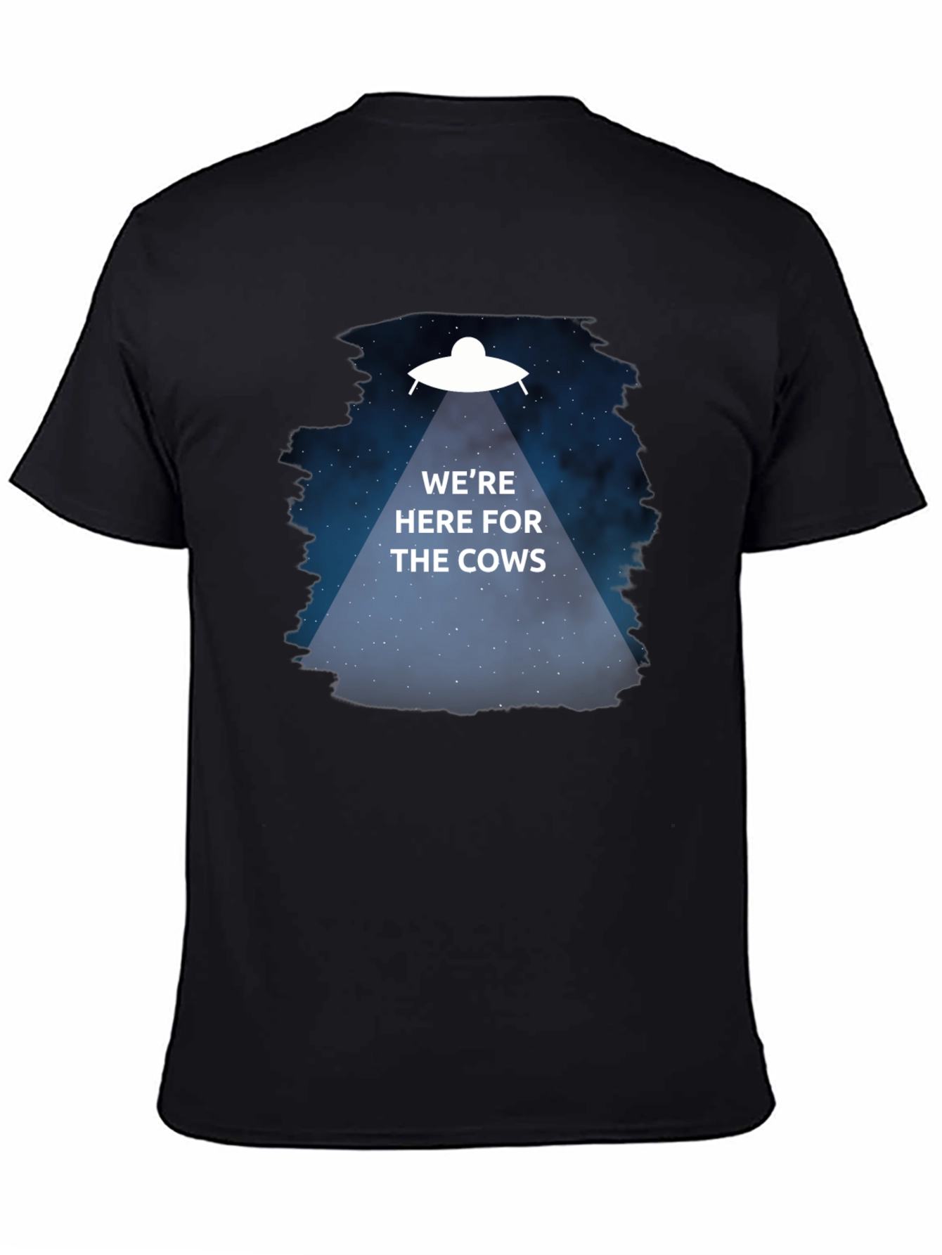 Were Here for the Cows T-Shirt Alien Abduction