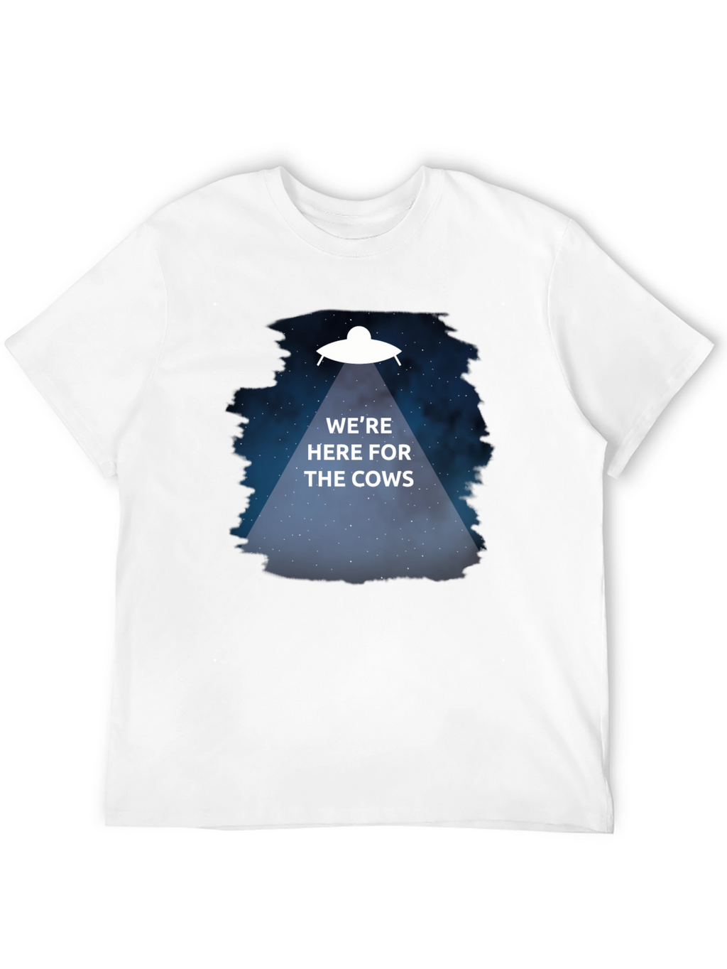 Were Here for the Cows T-Shirt Alien Abduction