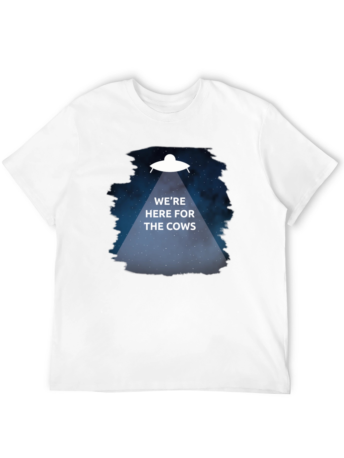 Were Here for the Cows T-Shirt Alien Abduction
