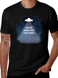 Were Here for the Cows T-Shirt Alien Abduction