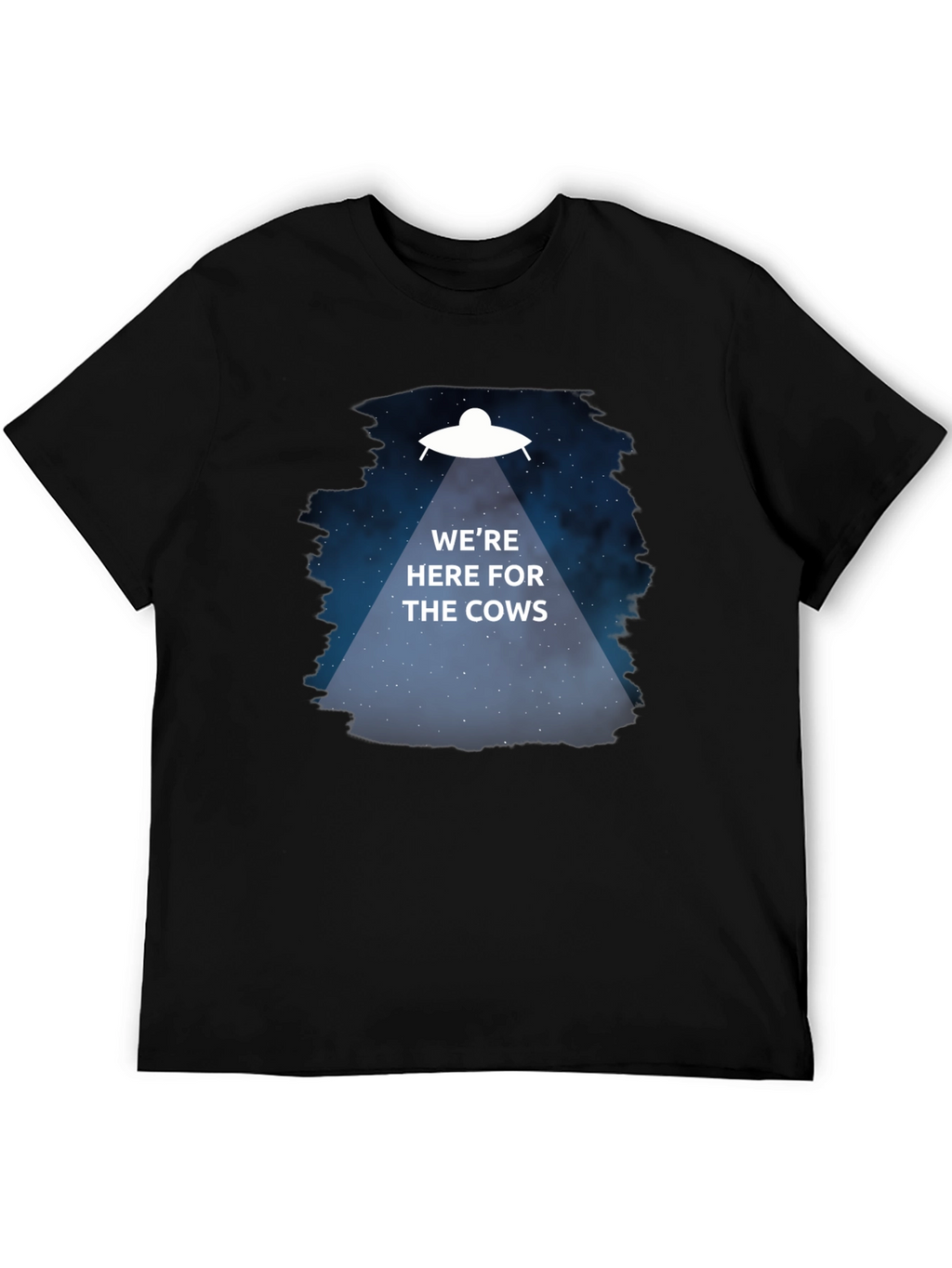 Were Here for the Cows T-Shirt Alien Abduction