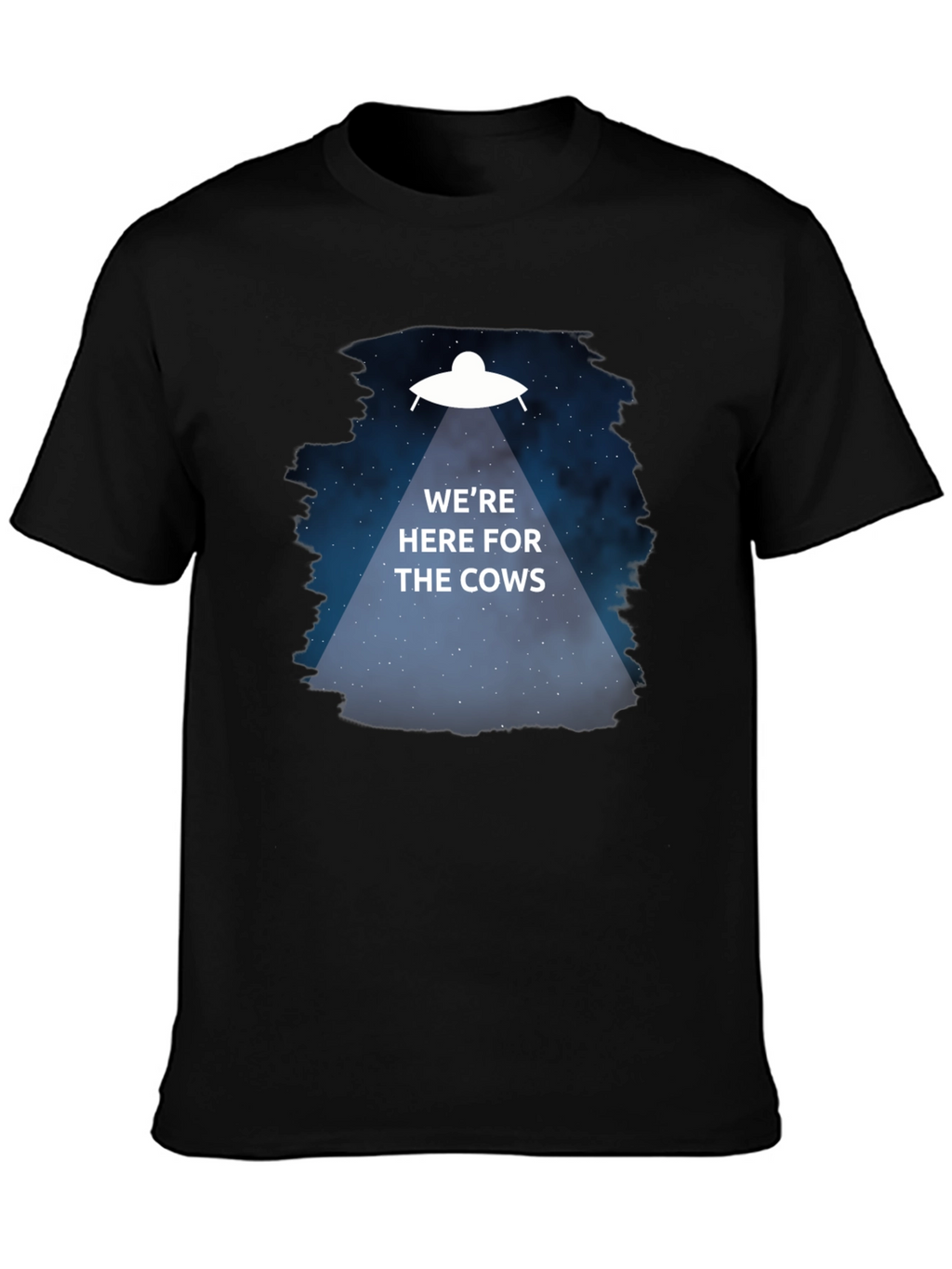 Were Here for the Cows T-Shirt Alien Abduction