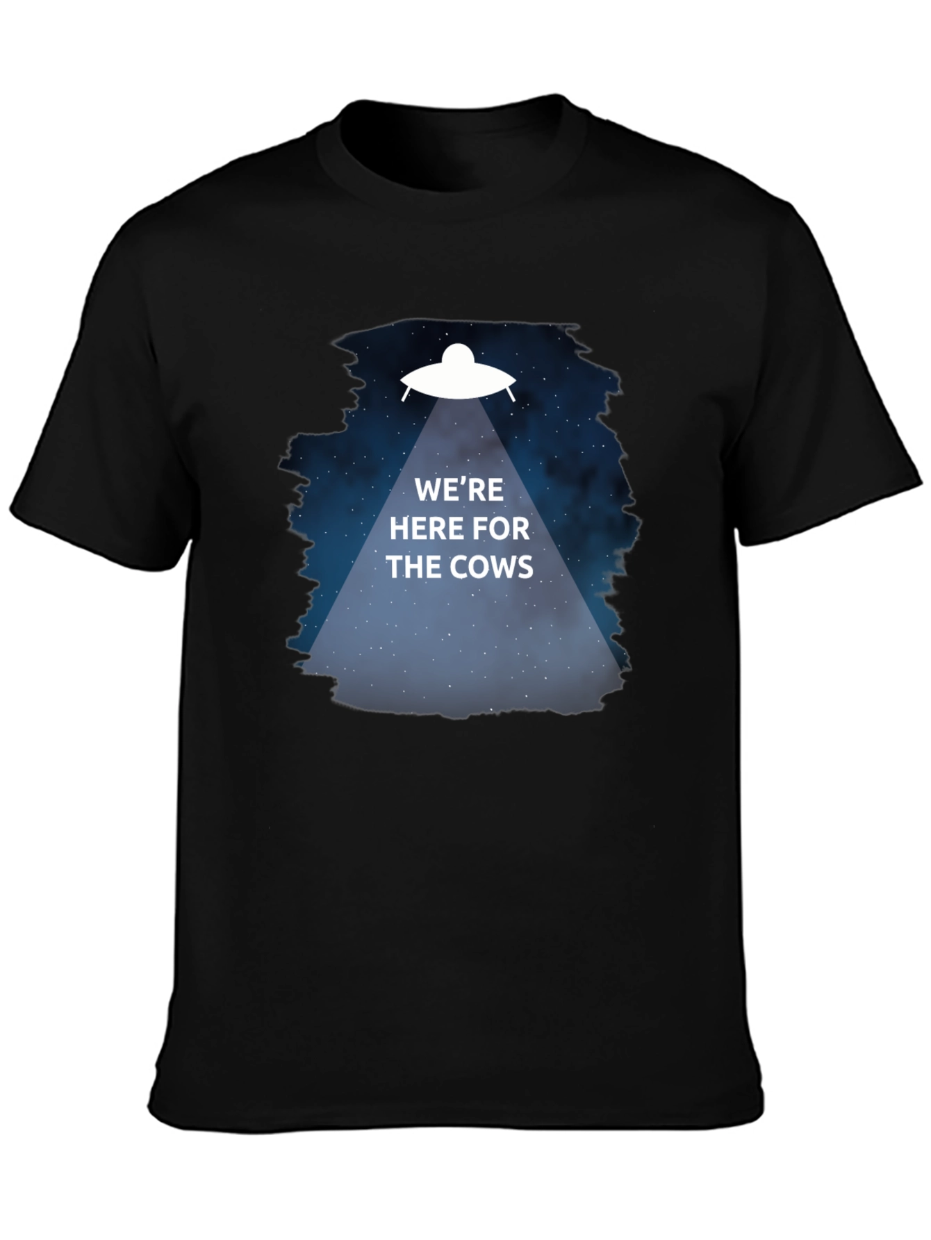 Were Here for the Cows T-Shirt Alien Abduction