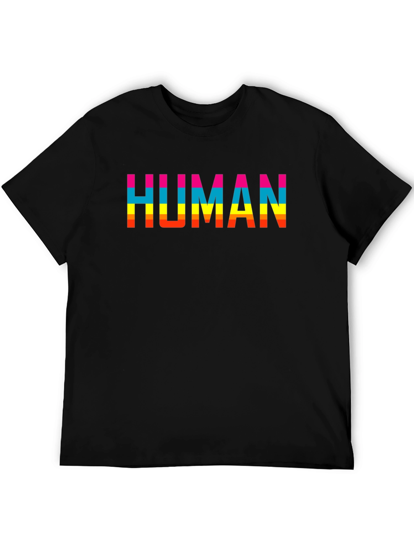 HUMAN Pride T-Shirt - Black Short Sleeve Tee