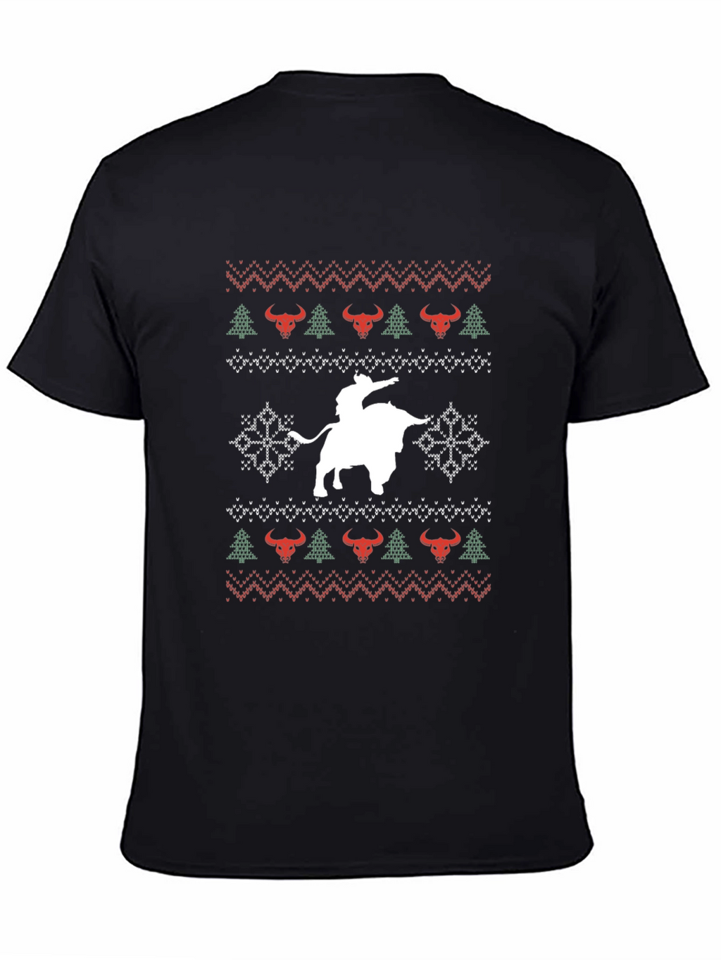 Christmas Bull Riding T-Shirt