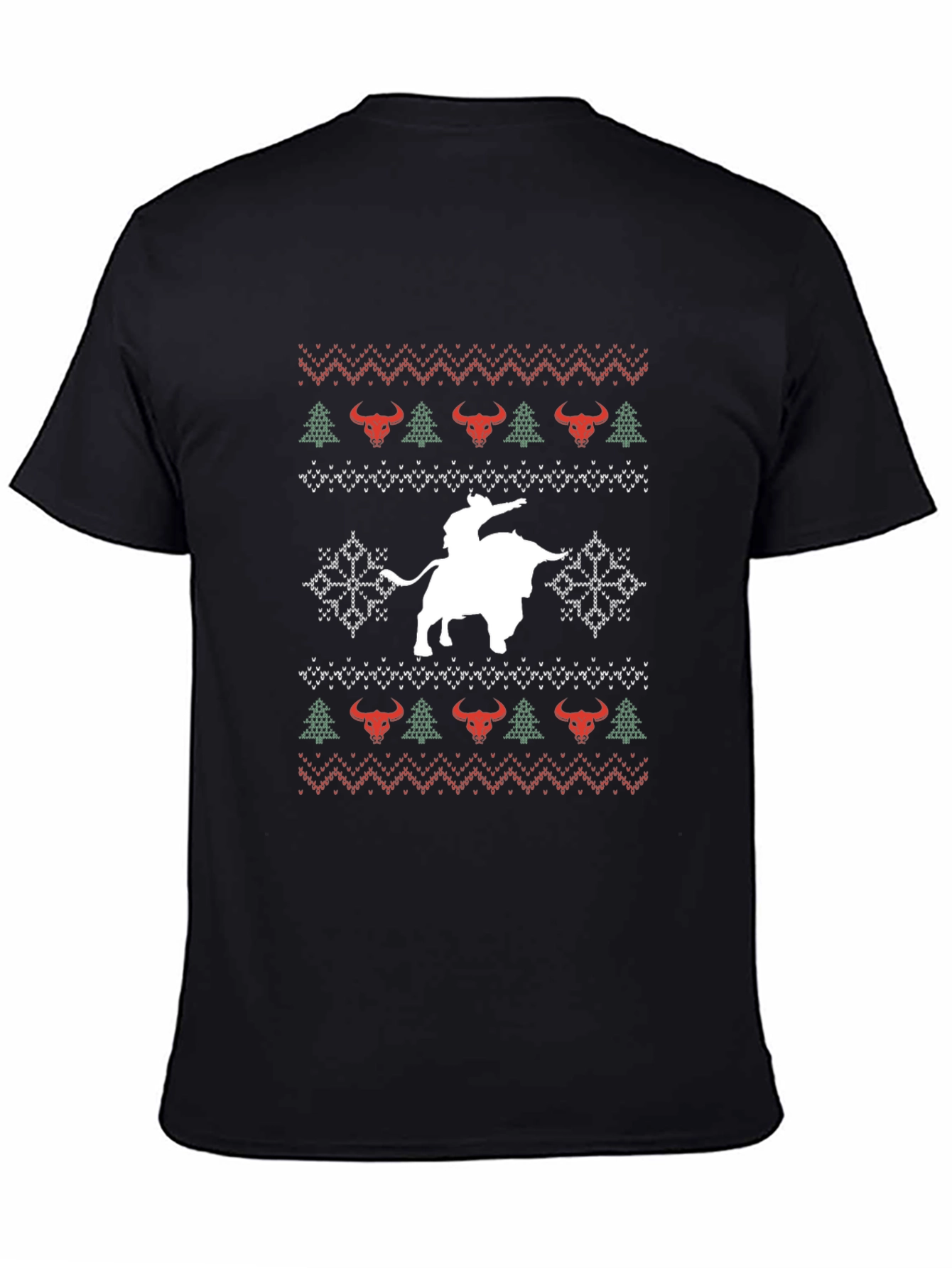Christmas Bull Riding T-Shirt