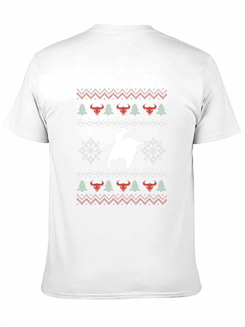 Christmas Bull Riding T-Shirt