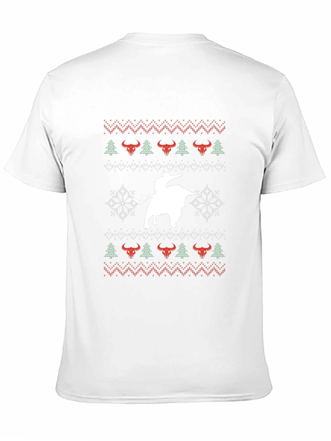 Christmas Bull Riding T-Shirt