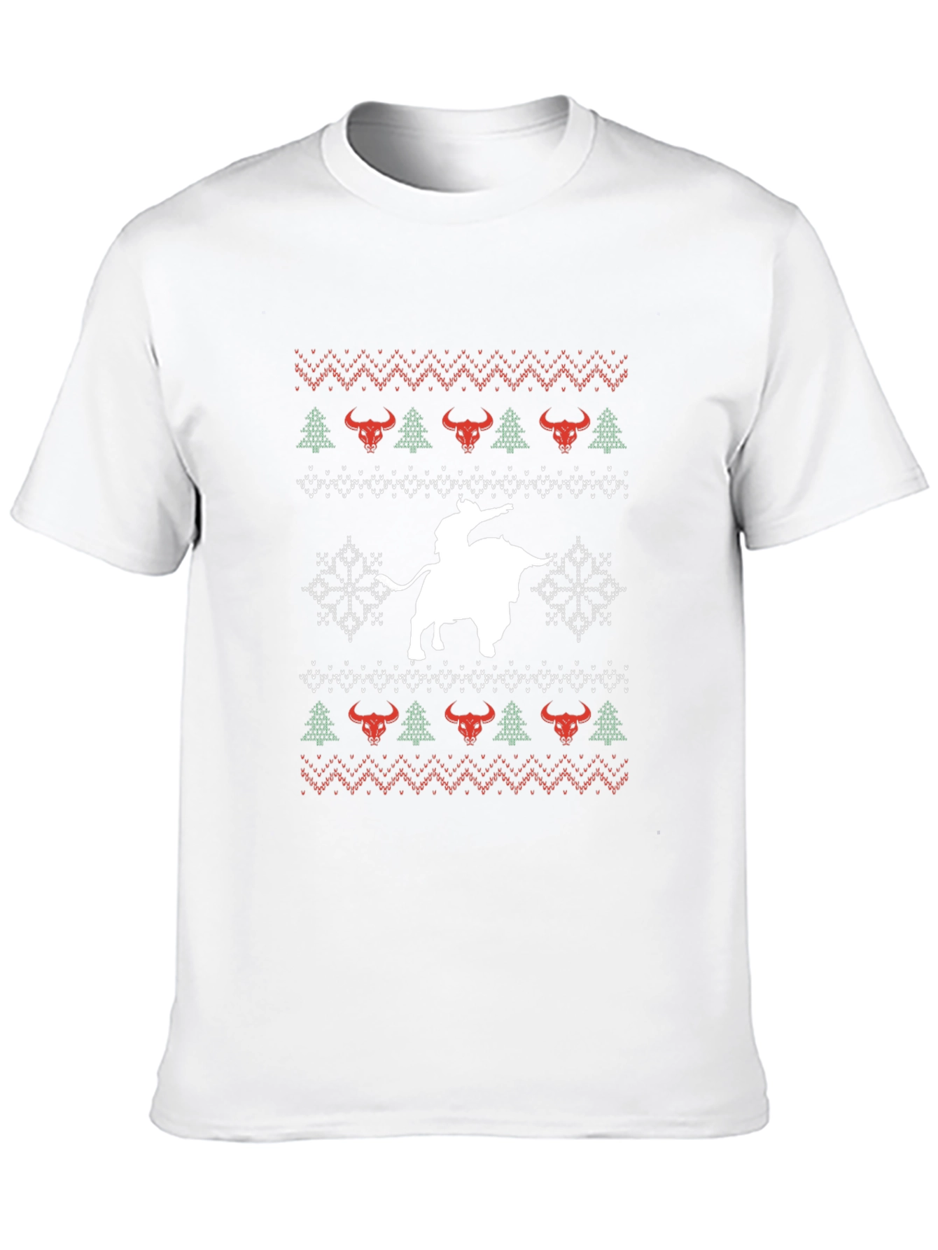Christmas Bull Riding T-Shirt