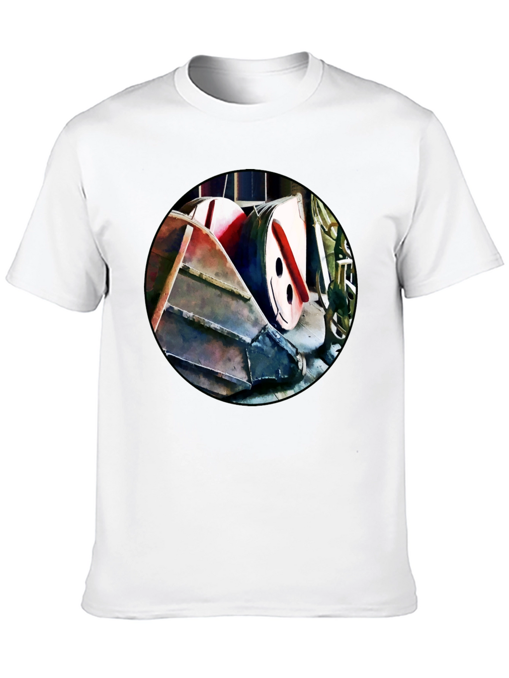 Abstract Boat T-Shirt - Unique Graphic Tee