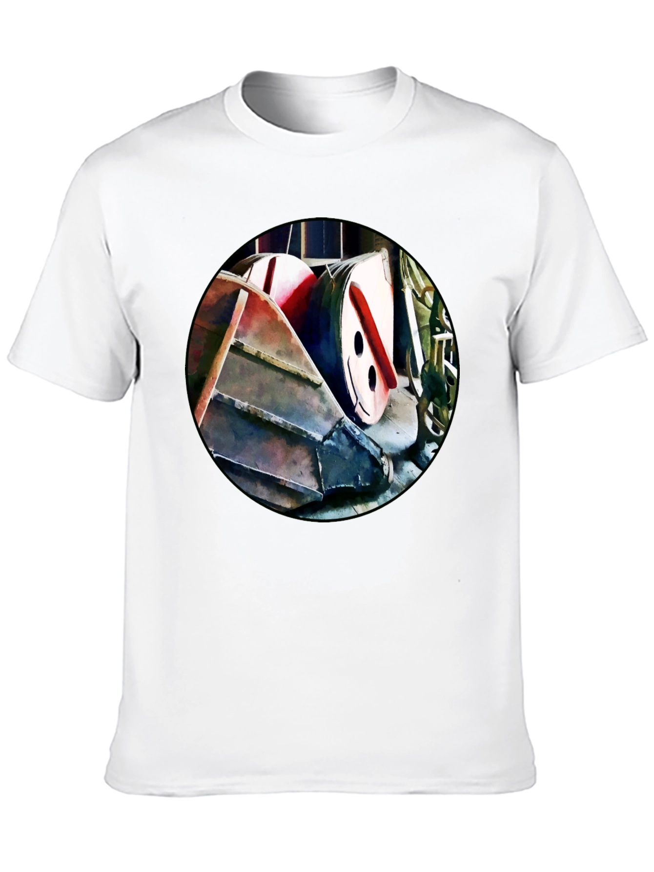Abstract Boat T-Shirt - Unique Graphic Tee