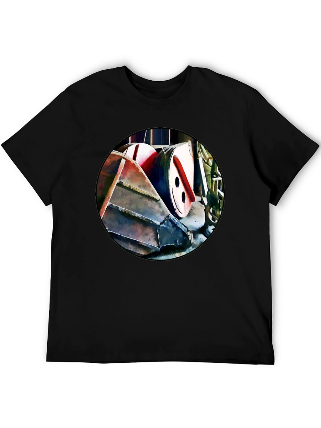 Abstract Boat T-Shirt - Unique Graphic Tee