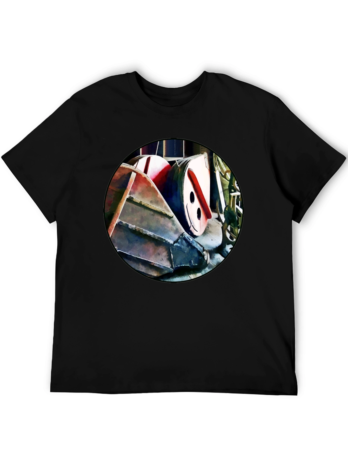 Abstract Boat T-Shirt - Unique Graphic Tee