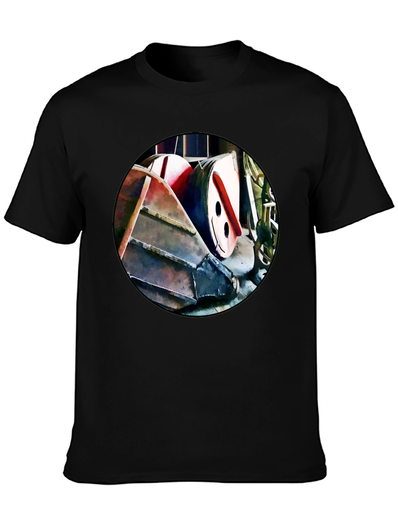Abstract Boat T-Shirt - Unique Graphic Tee