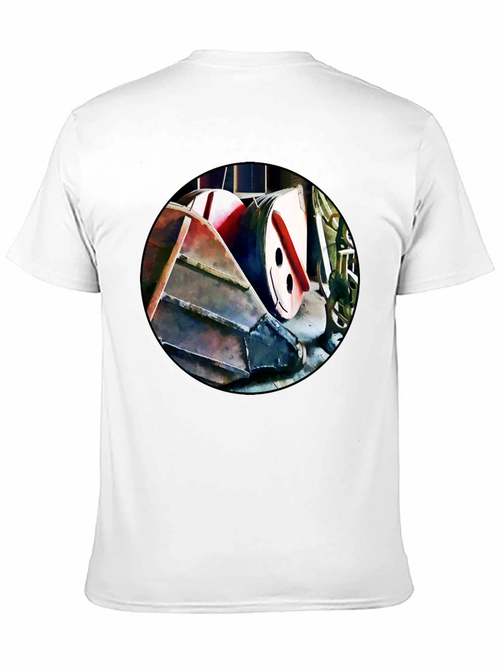 Abstract Boat T-Shirt - Unique Graphic Tee