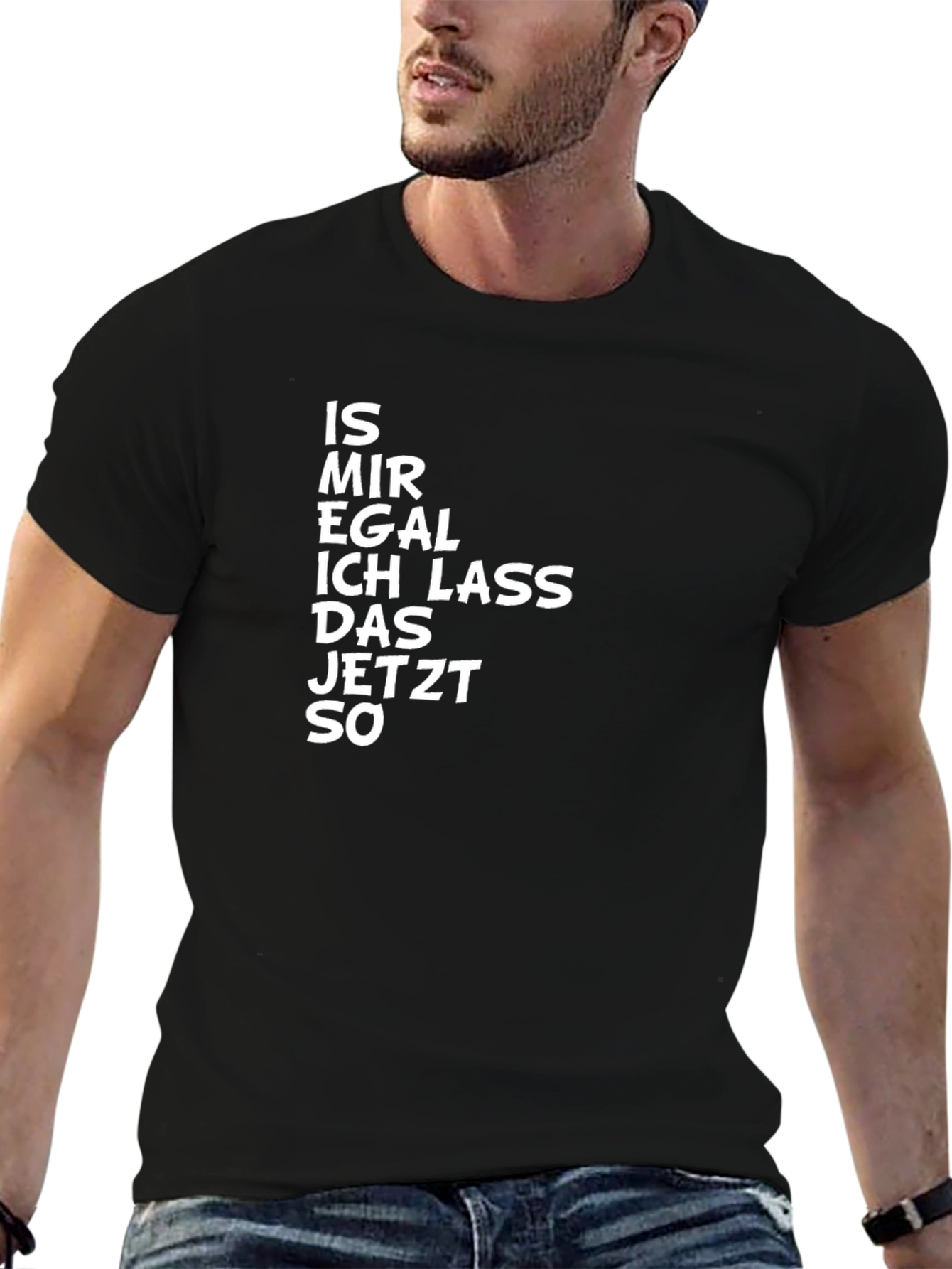Is Mir Egal T-Shirt Funny Slogan German Text Tee