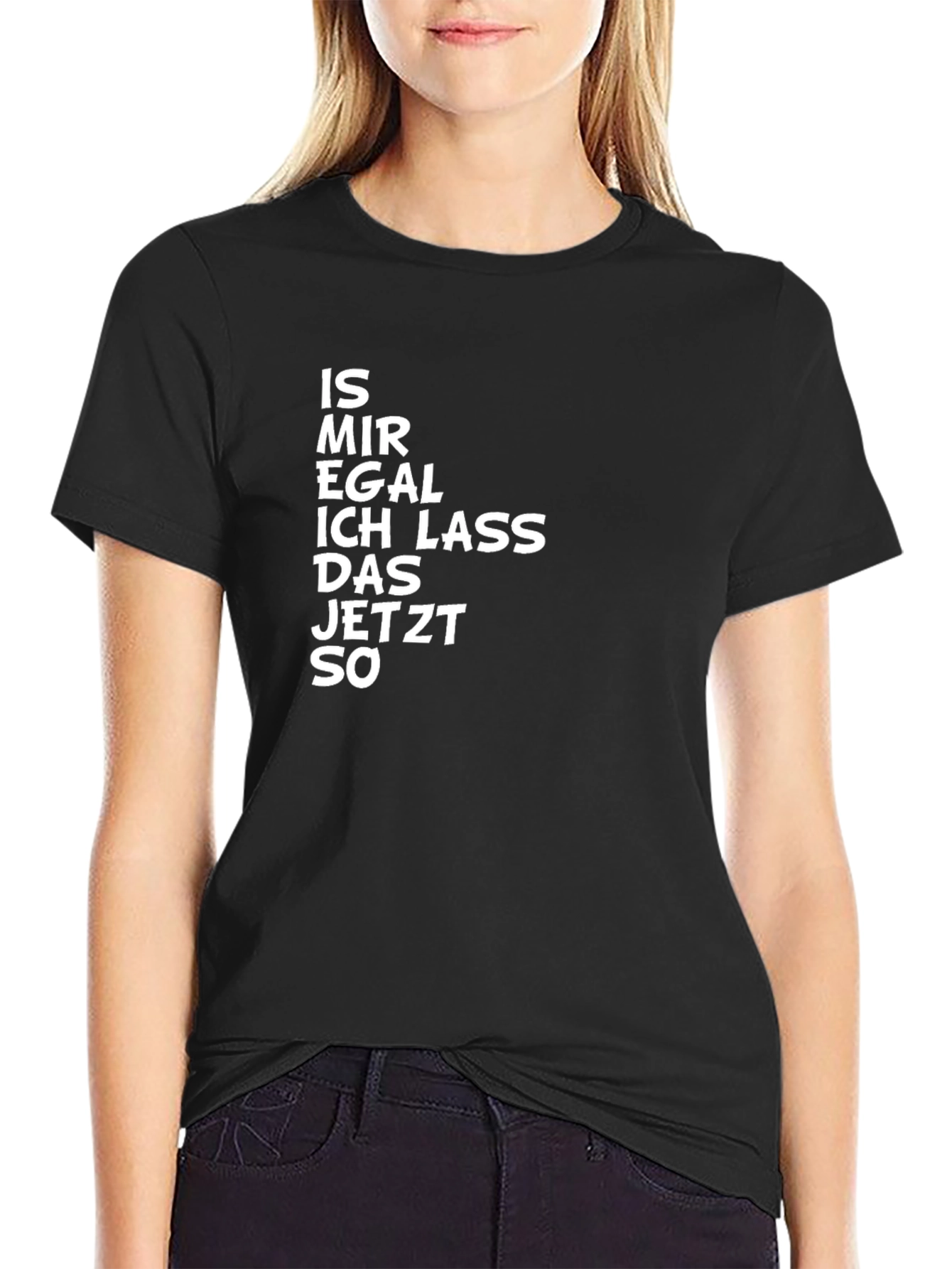 Is Mir Egal T-Shirt Funny Slogan German Text Tee