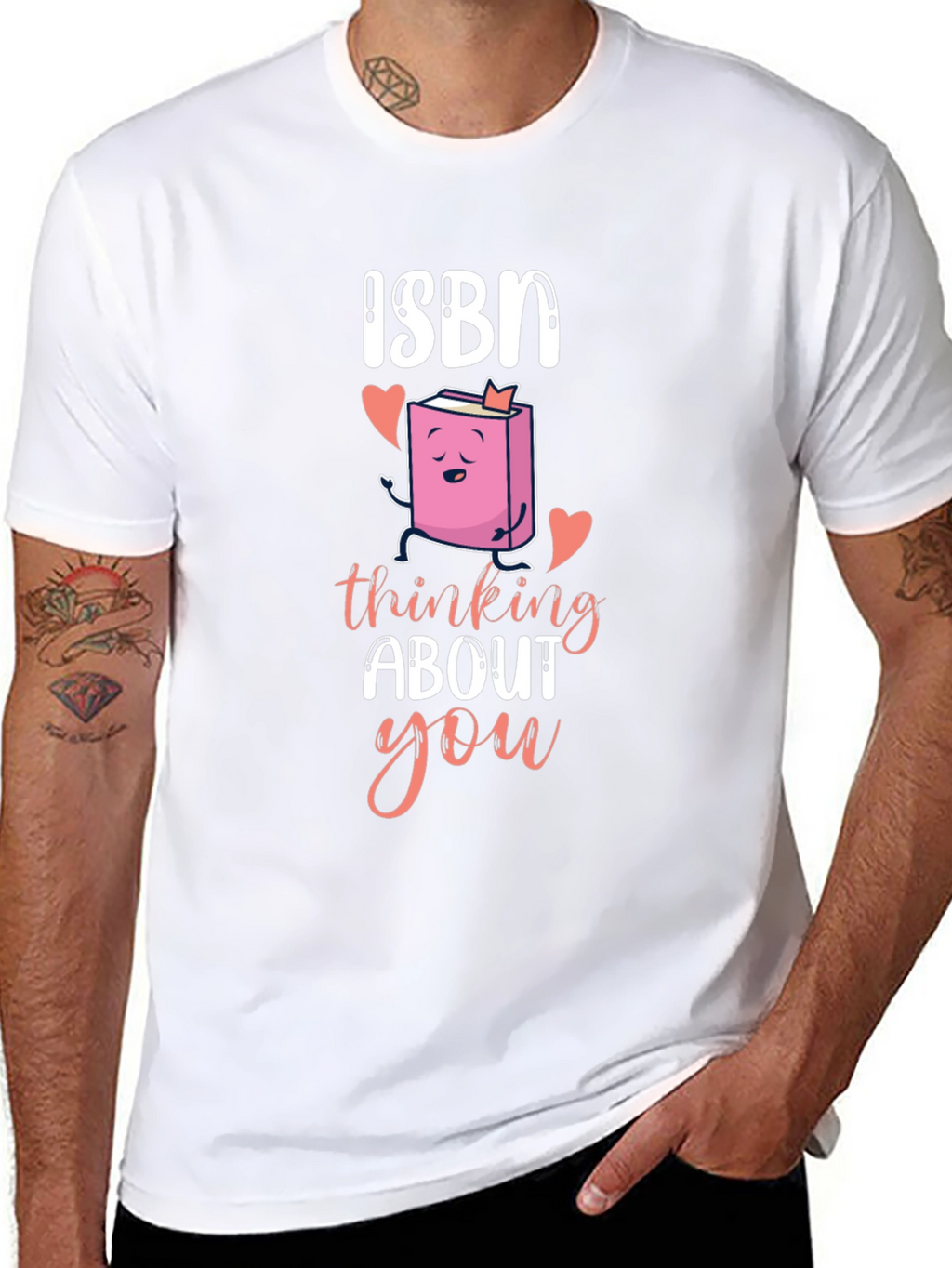 ISBN Thinking About You T-Shirt Book Lover Valentines Day