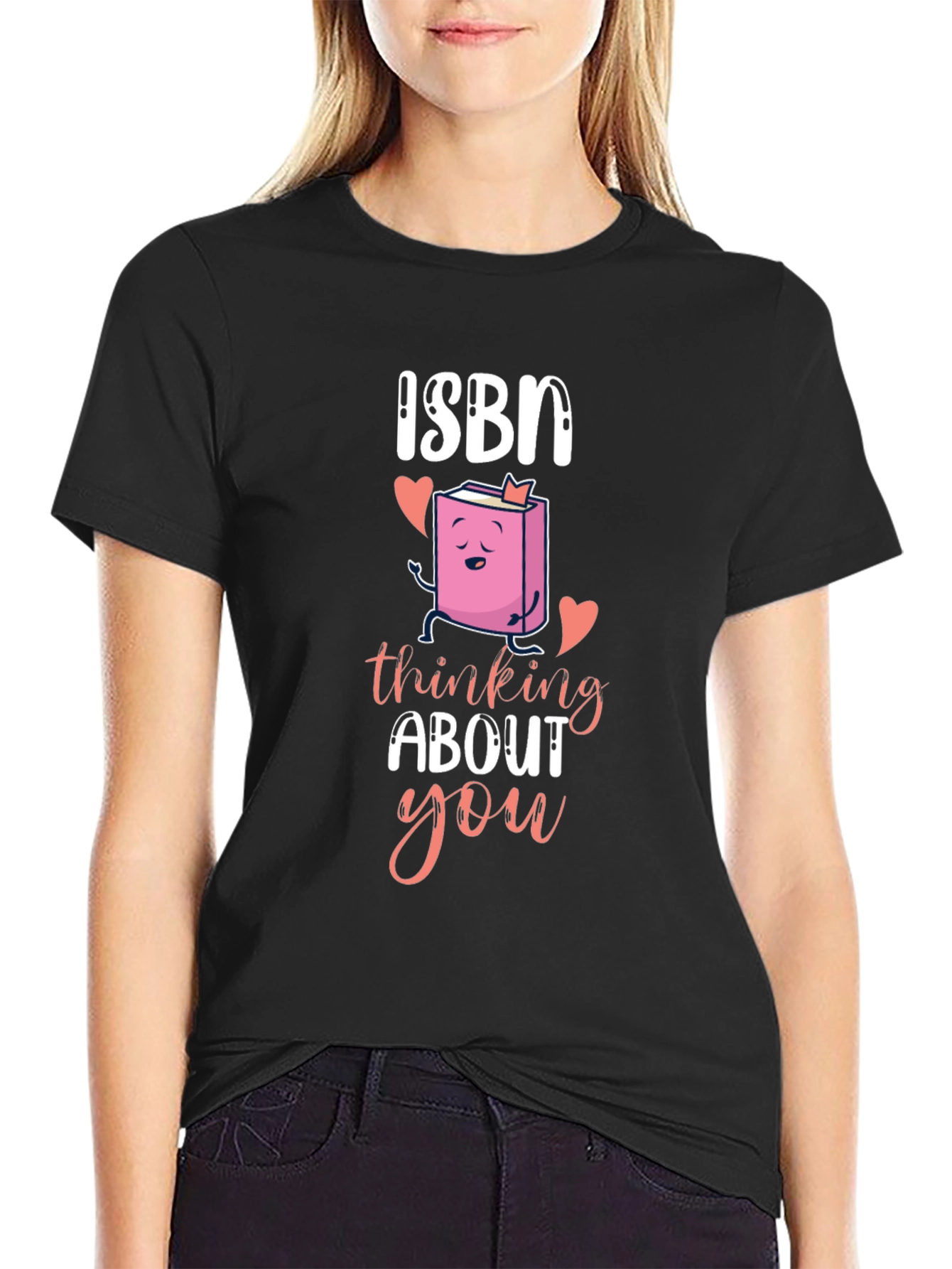 ISBN Thinking About You T-Shirt Book Lover Valentines Day