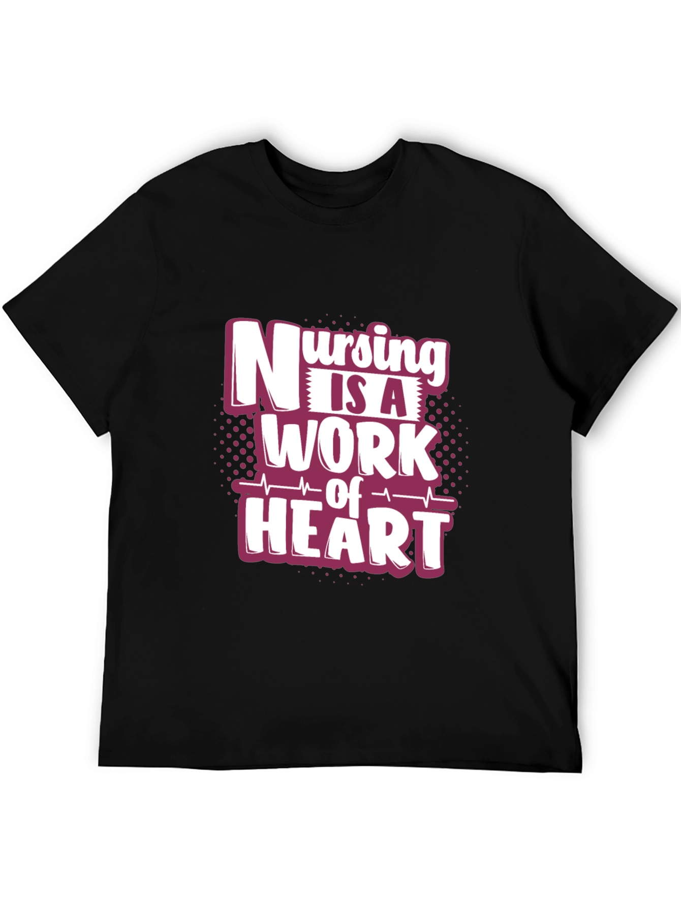 Nursing is a Work of Heart Graphic T-Shirt