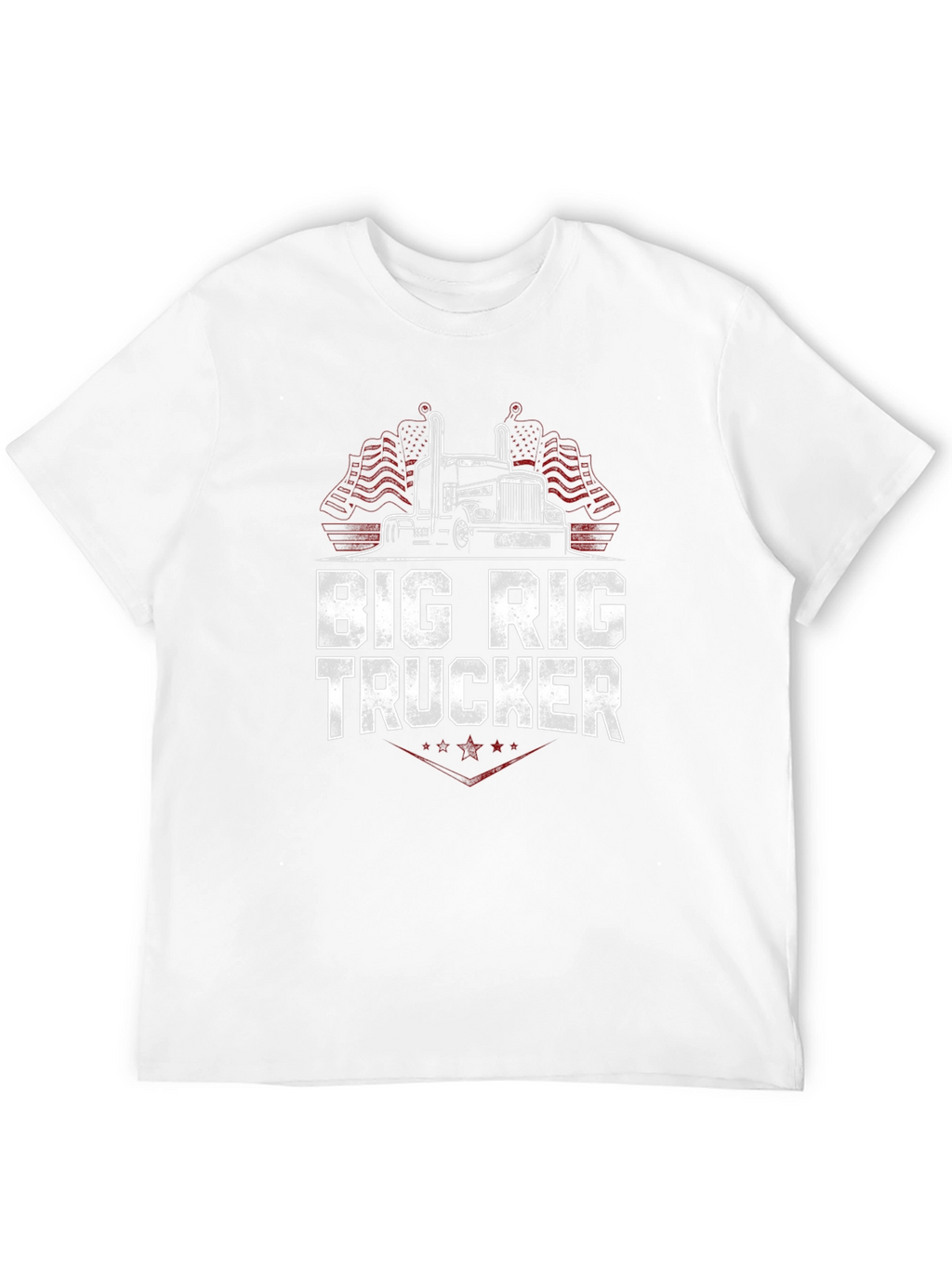 Big Rig Trucker Graphic T-Shirt - Black