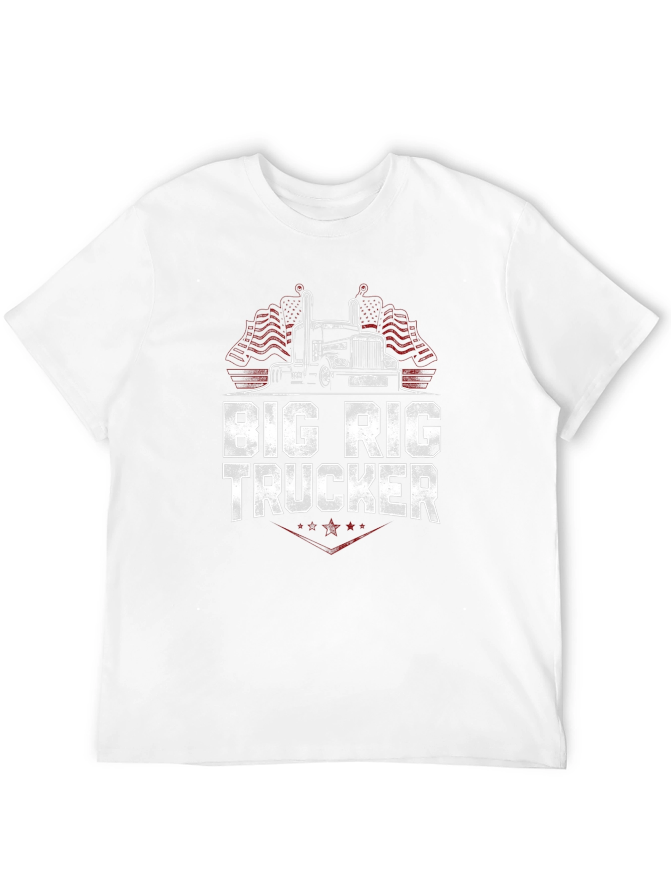Big Rig Trucker Graphic T-Shirt - Black