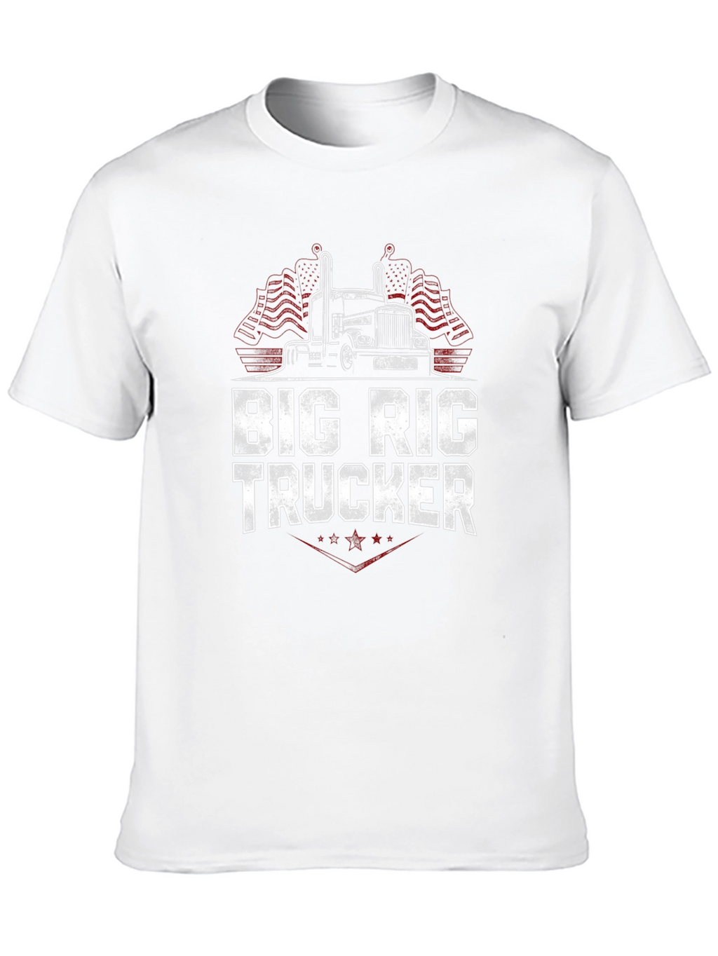 Big Rig Trucker Graphic T-Shirt - Black