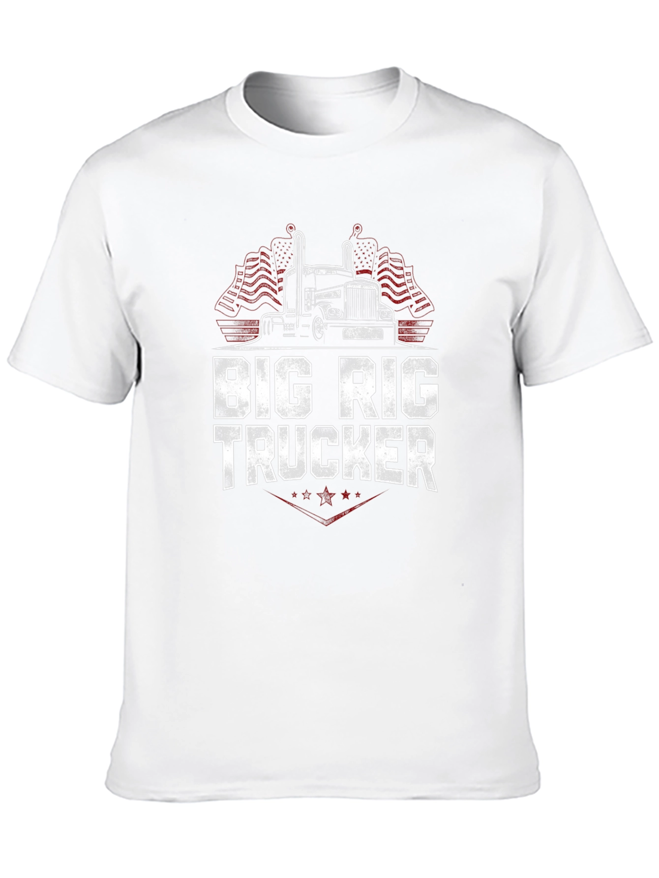 Big Rig Trucker Graphic T-Shirt - Black