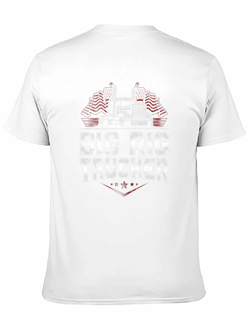 Big Rig Trucker Graphic T-Shirt - Black
