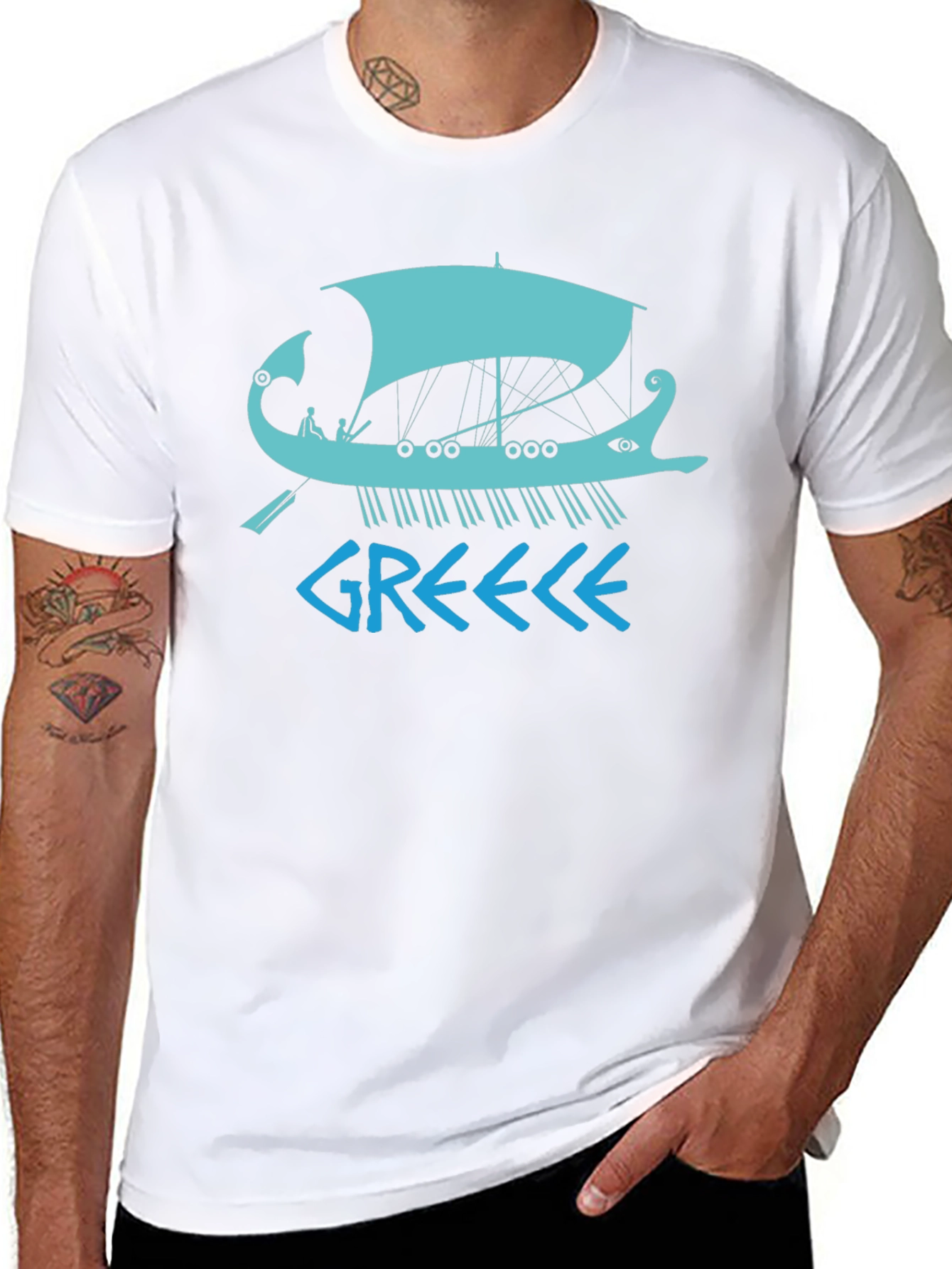 Greece Ancient Boat T-Shirt