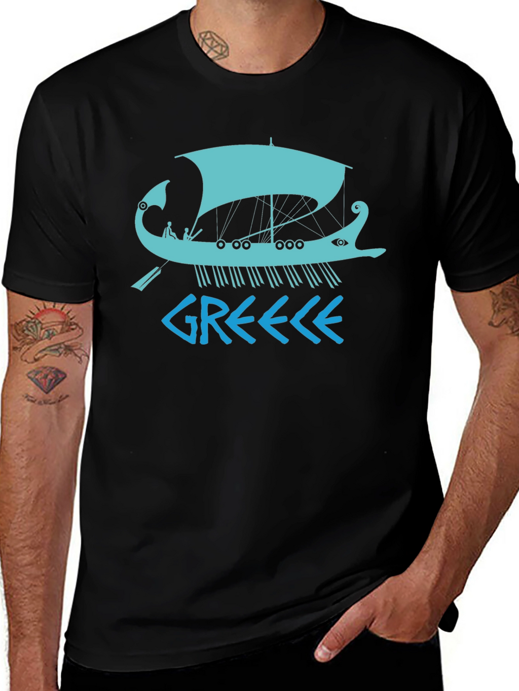 Greece Ancient Boat T-Shirt