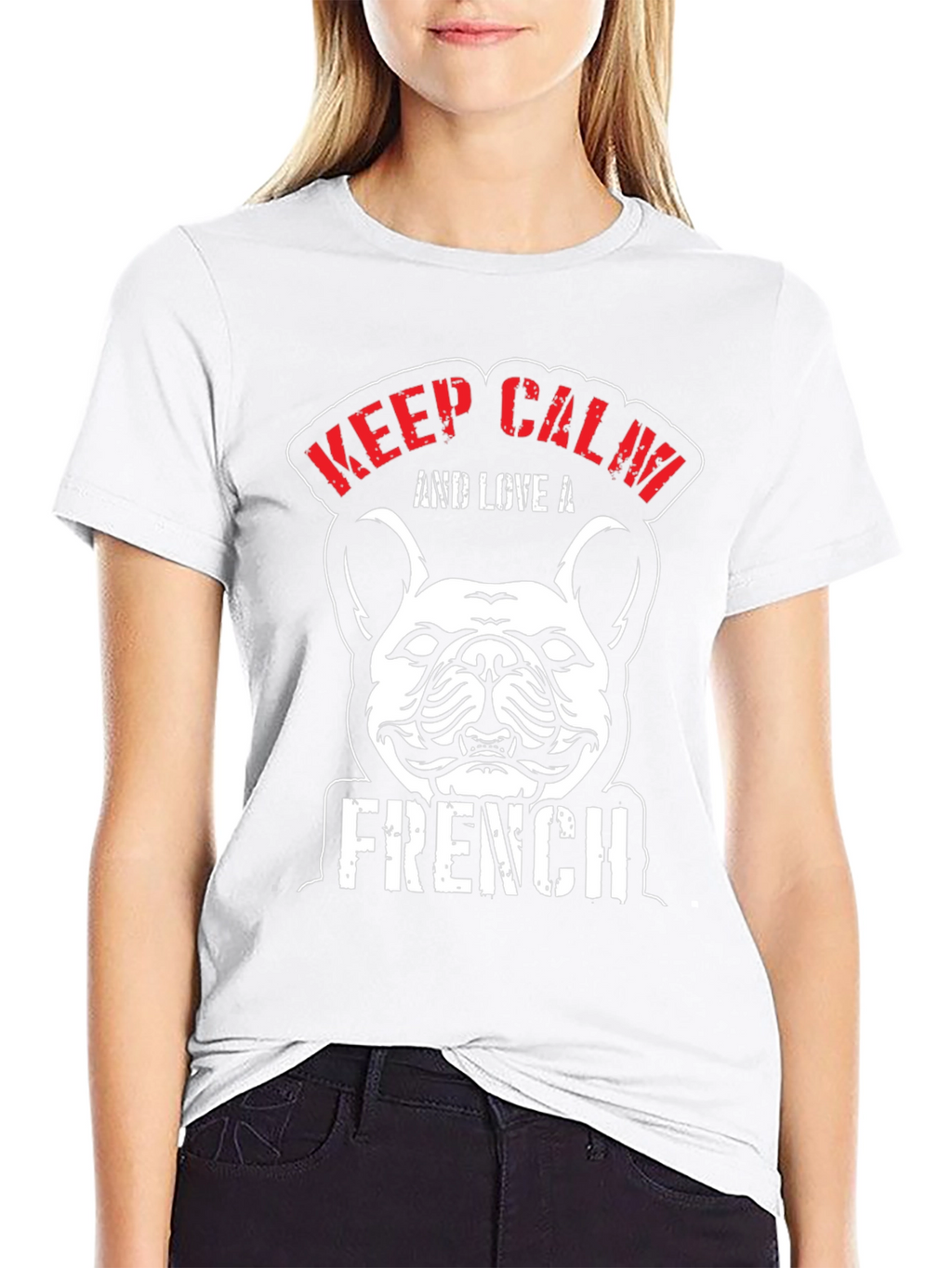 Keep Calm and Love A French Bulldog T-Shirt