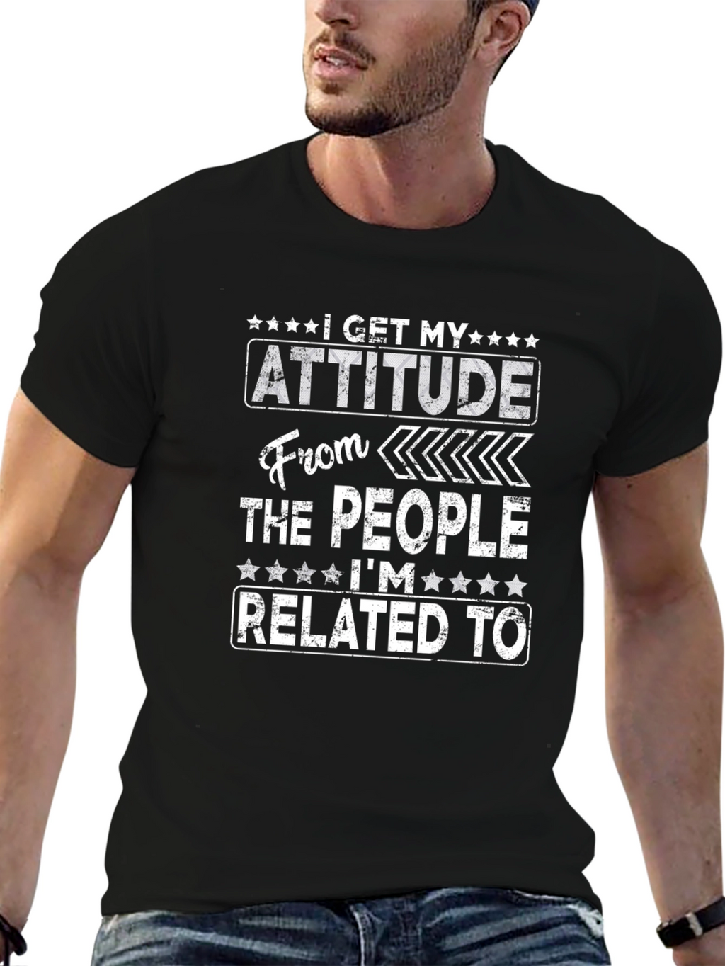 Attitude Related Funny Graphic T-Shirt