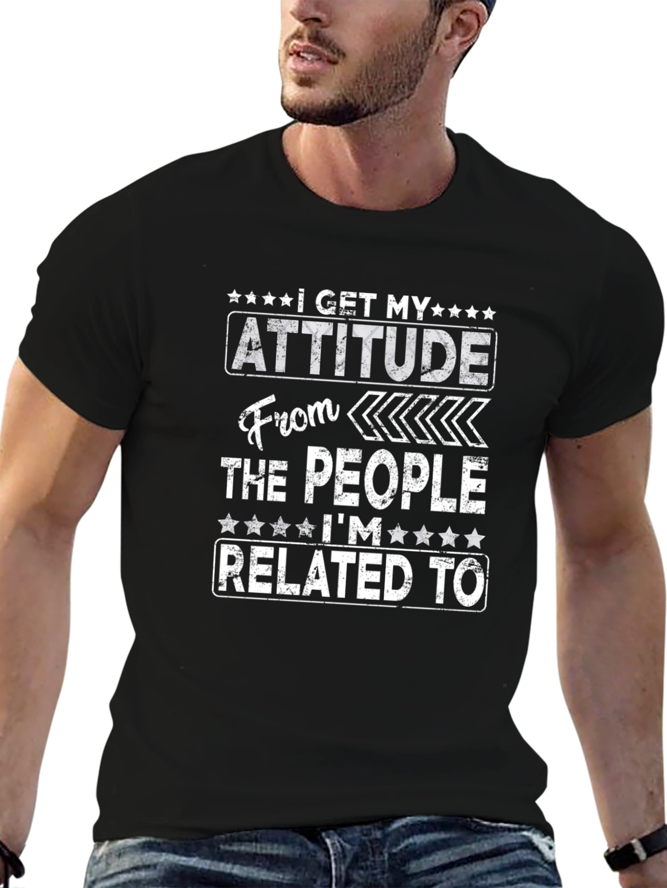 Attitude Related Funny Graphic T-Shirt