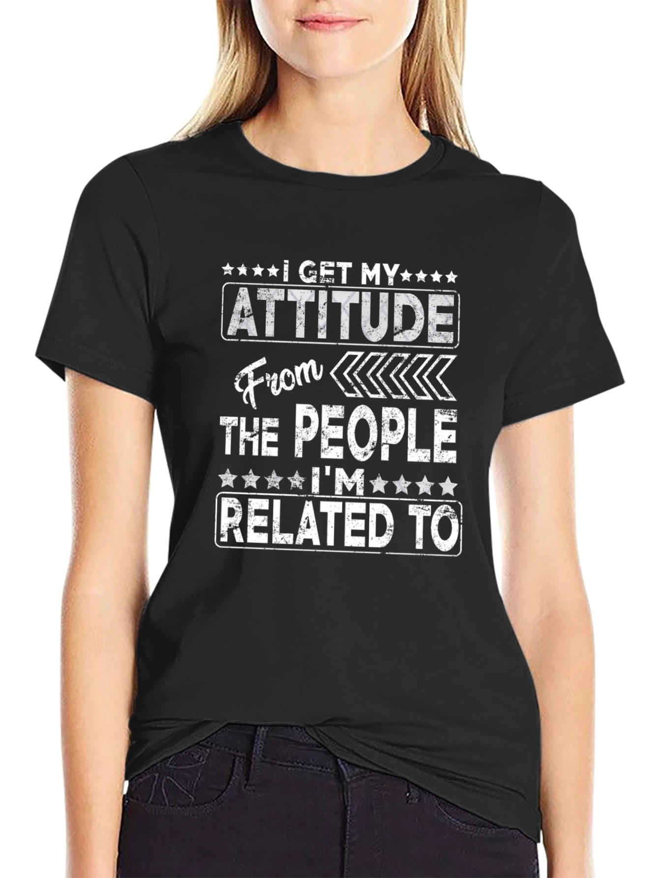 Attitude Related Funny Graphic T-Shirt