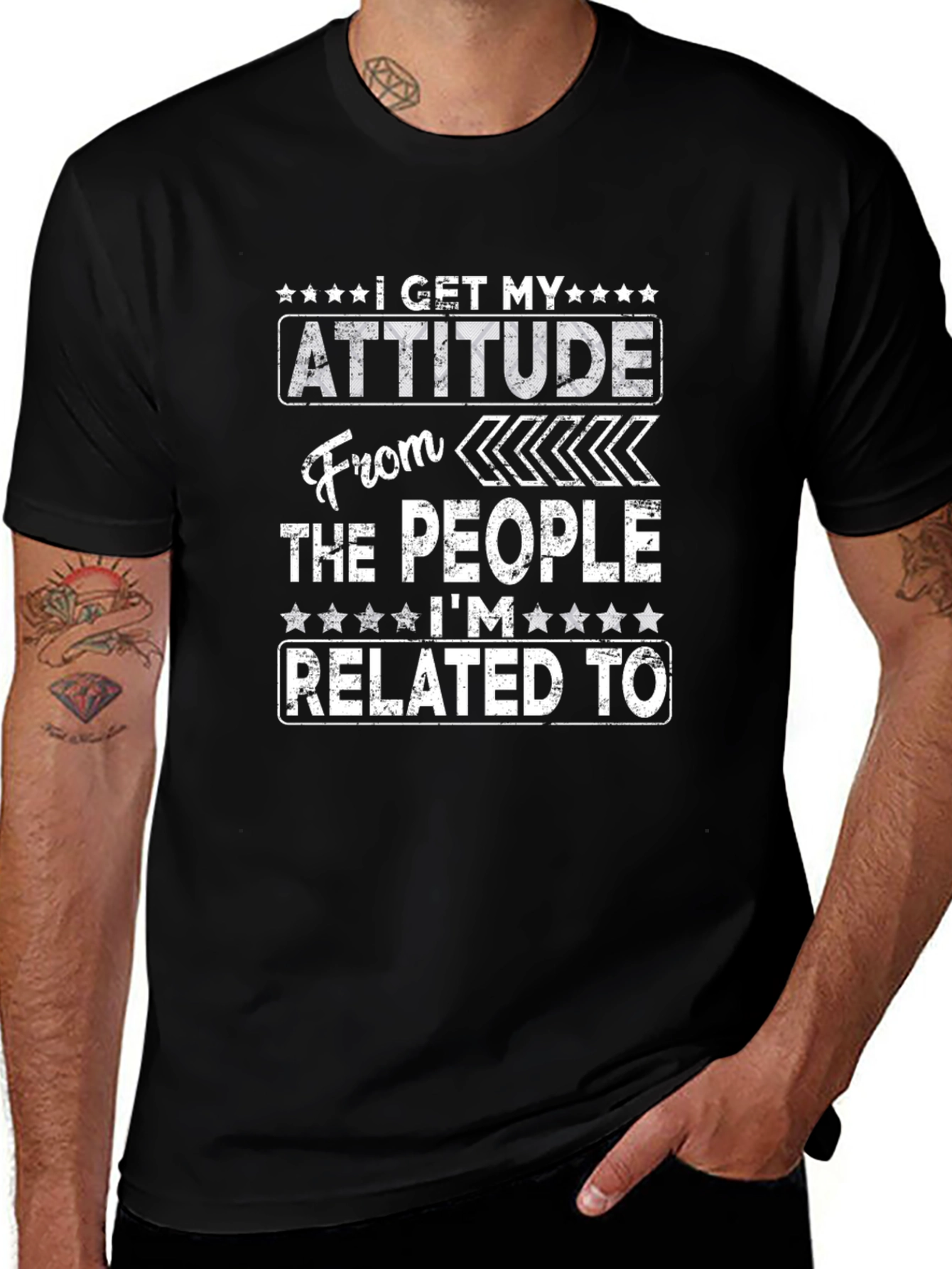 Attitude Related Funny Graphic T-Shirt