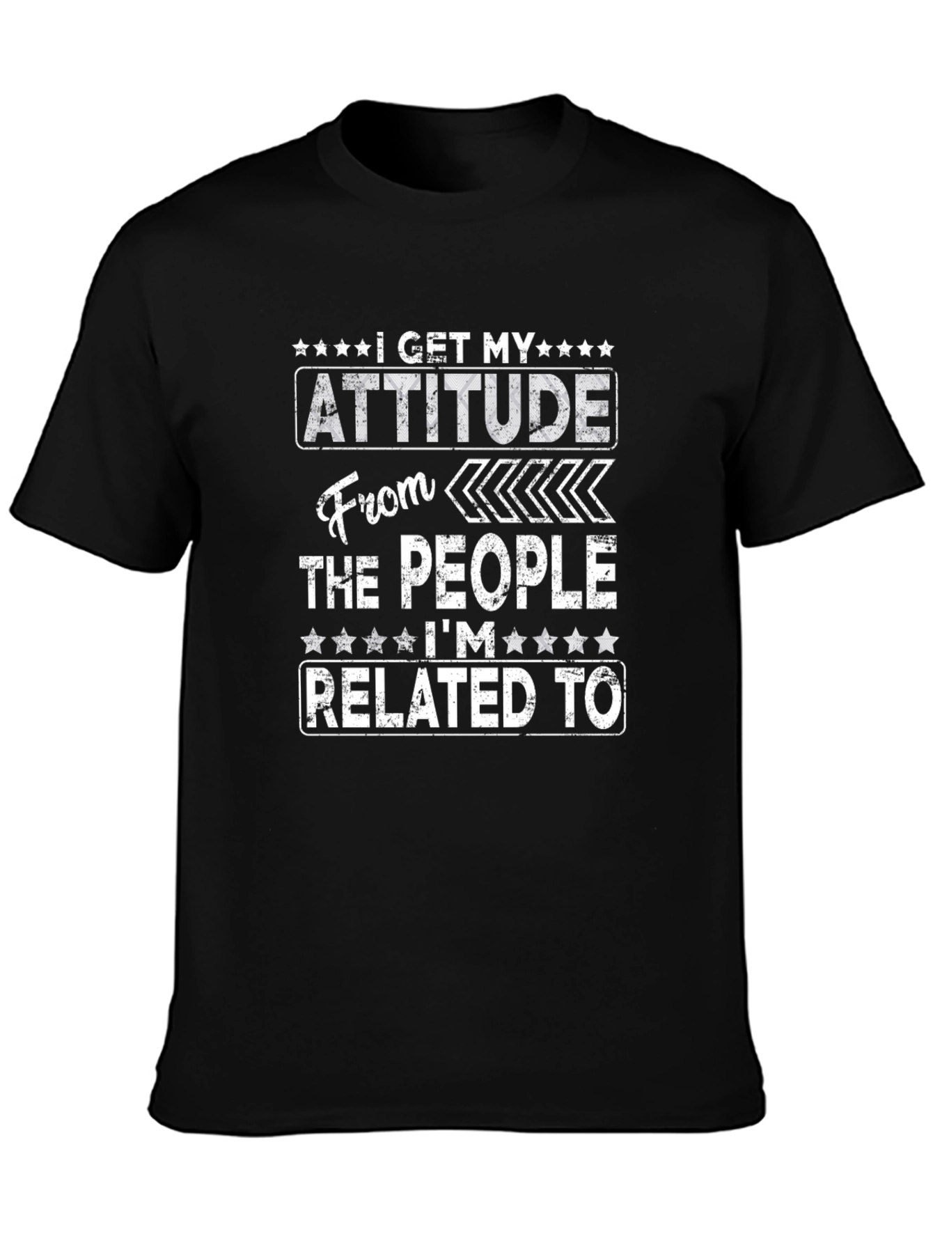 Attitude Related Funny Graphic T-Shirt