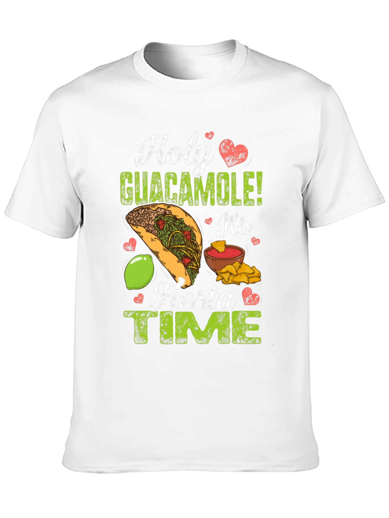 Holy Guacamole Fiesta Time Graphic T-Shirt