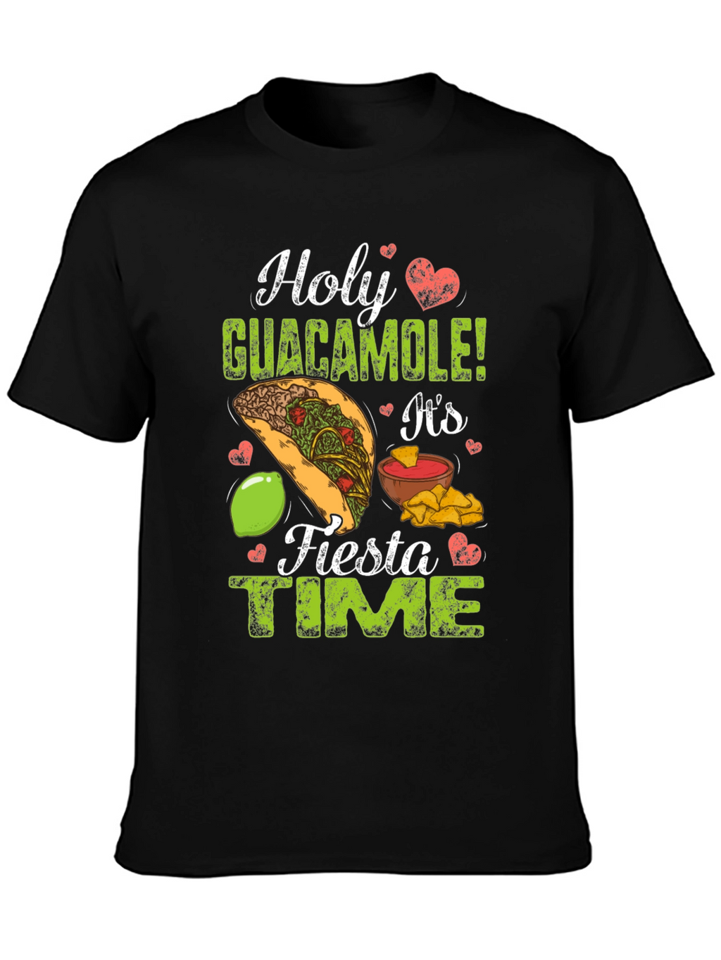 Holy Guacamole Fiesta Time Graphic T-Shirt