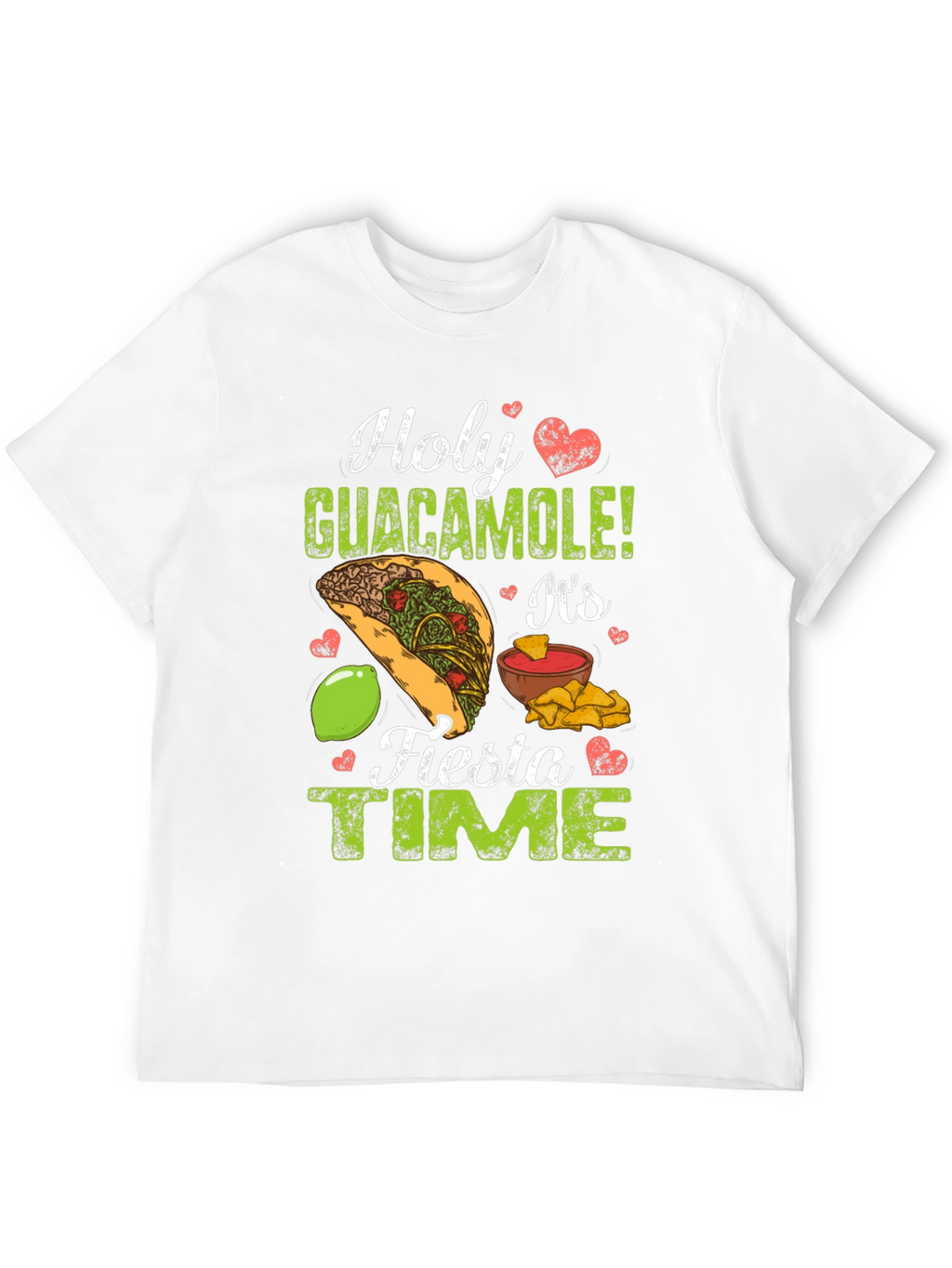 Holy Guacamole Fiesta Time Graphic T-Shirt
